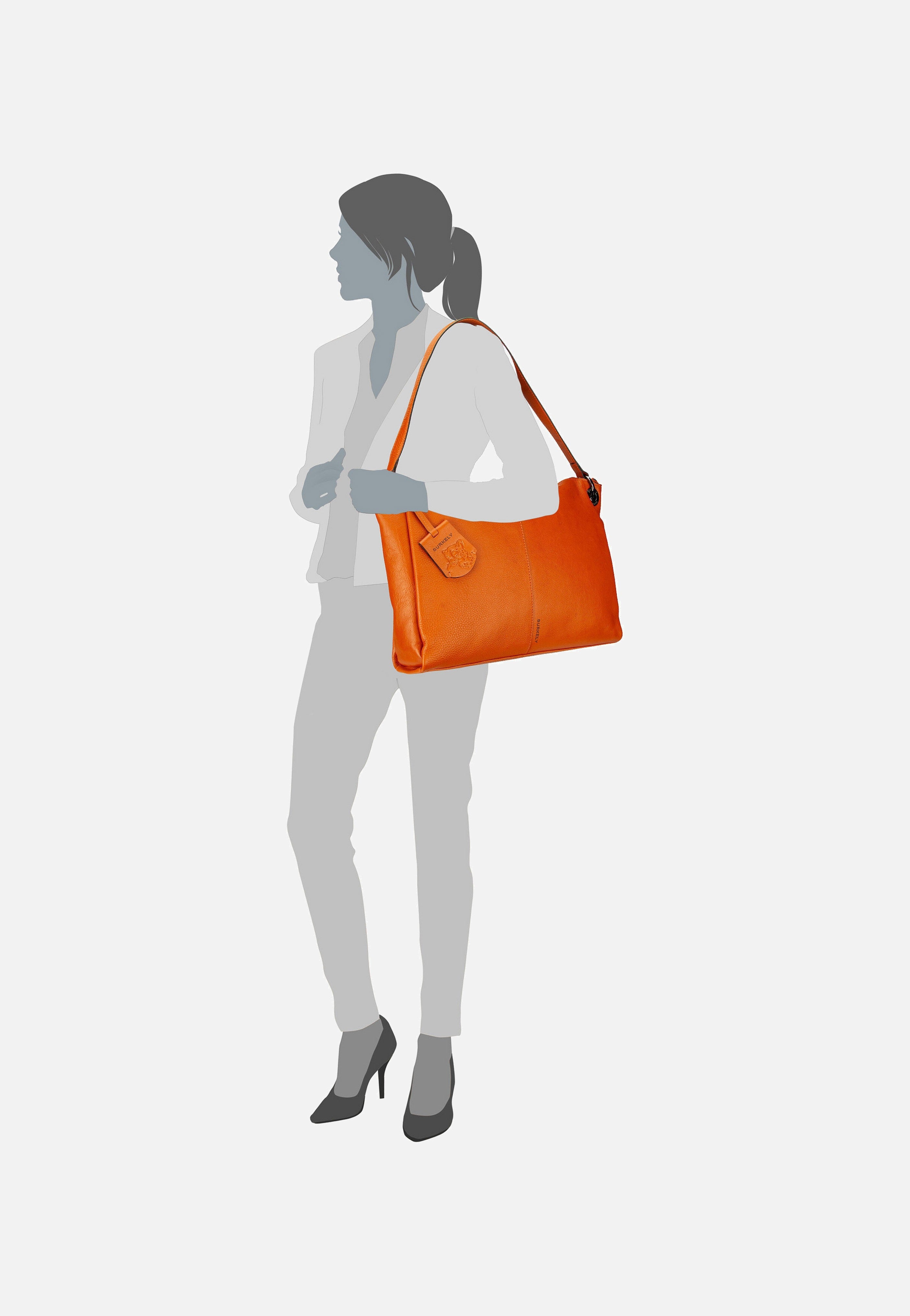 Burkely Radiant Raeven 1001007 Occult Orange Hobo Bag