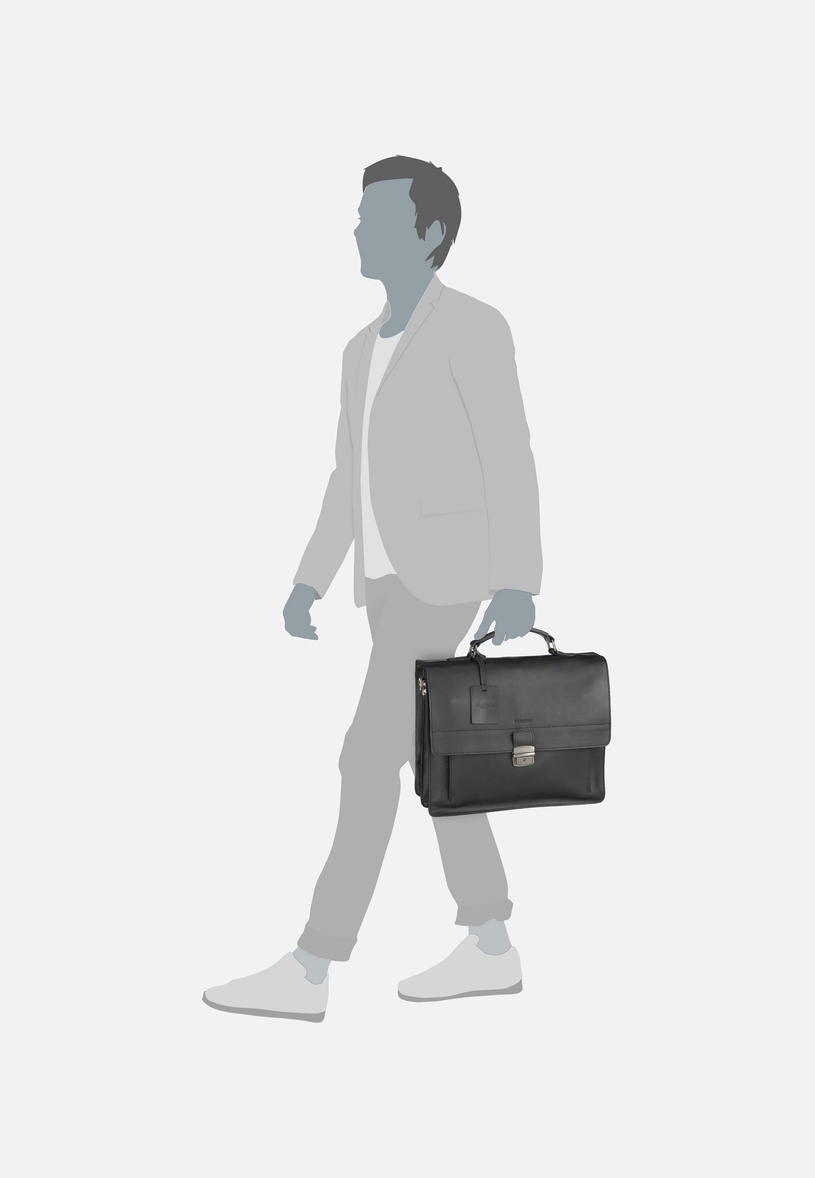Burkely - Vintage Scott Briefcase 6378 Black - Briefcase | Men-Image