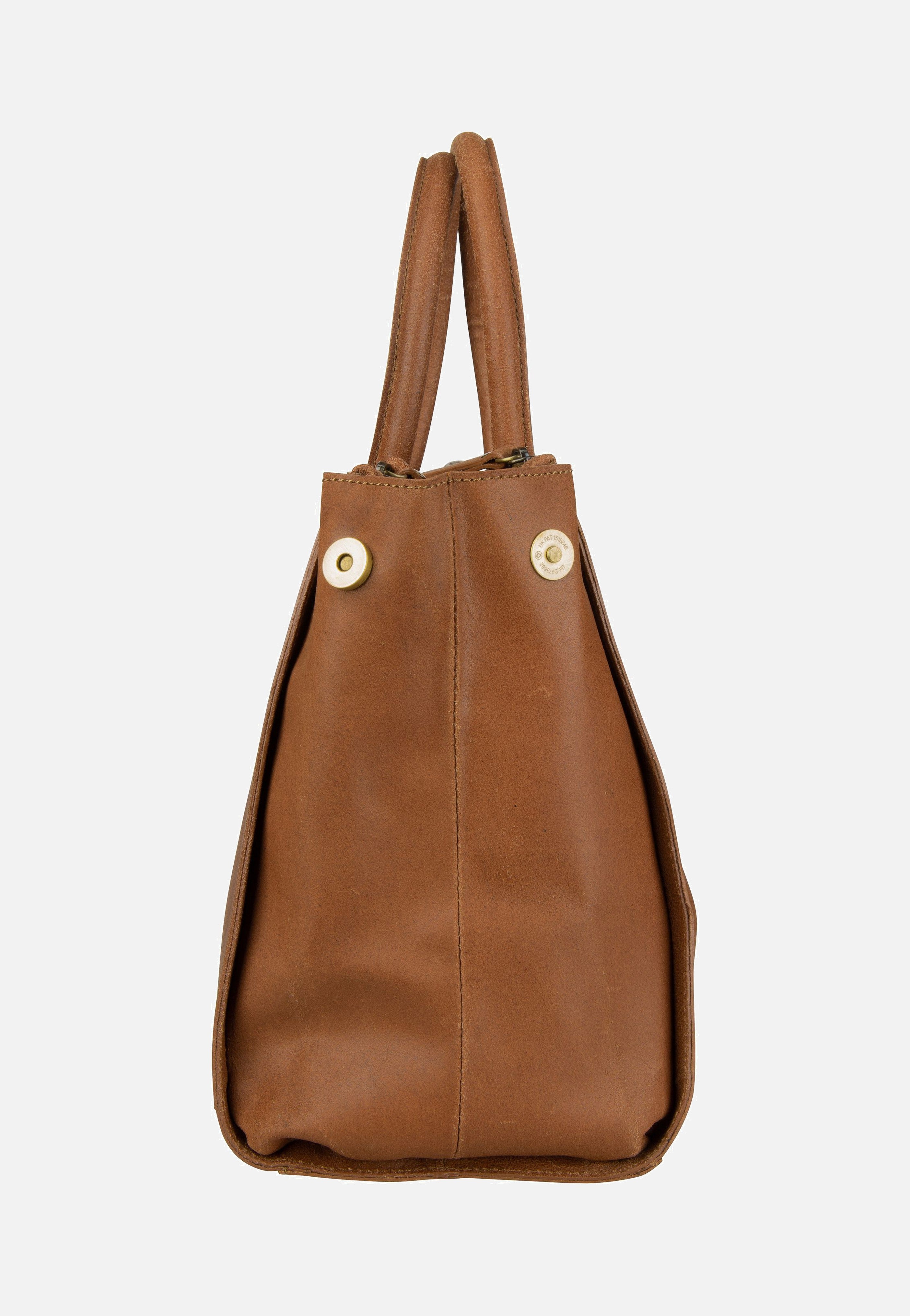 Burkely - Vintage Wieske 2-Zipper 6971 Cognac - Bowling Bag | Women-Image