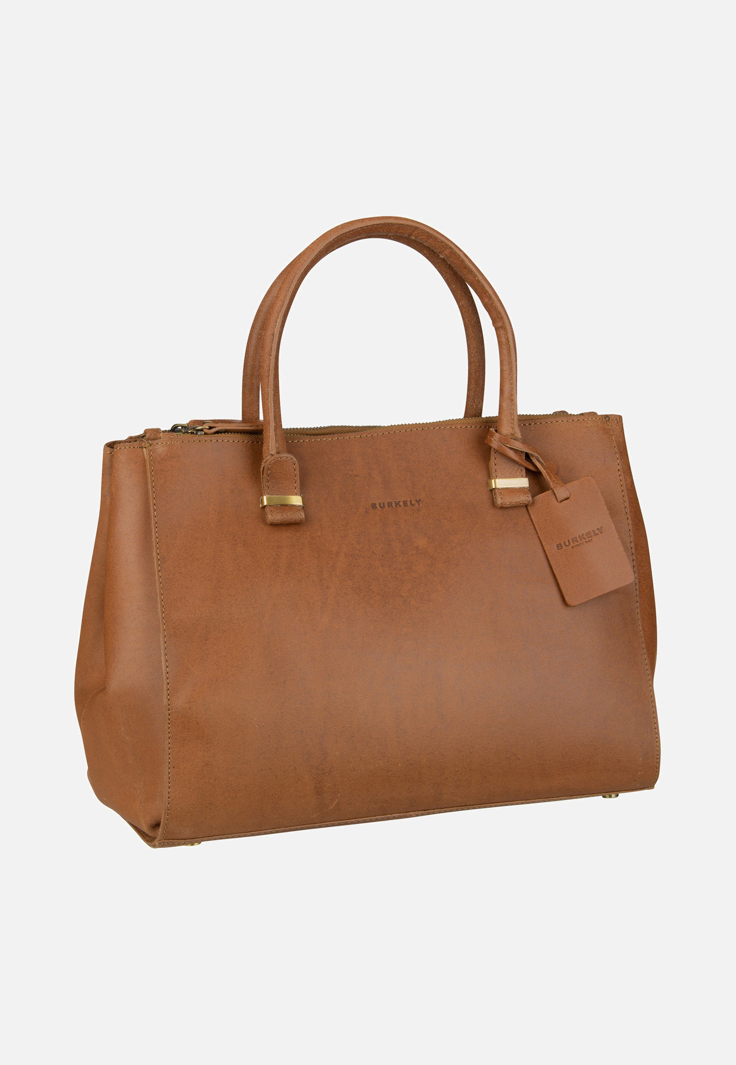 Burkely - Vintage Wieske 2-Zipper 6971 Cognac - Bowling Bag | Women-Image