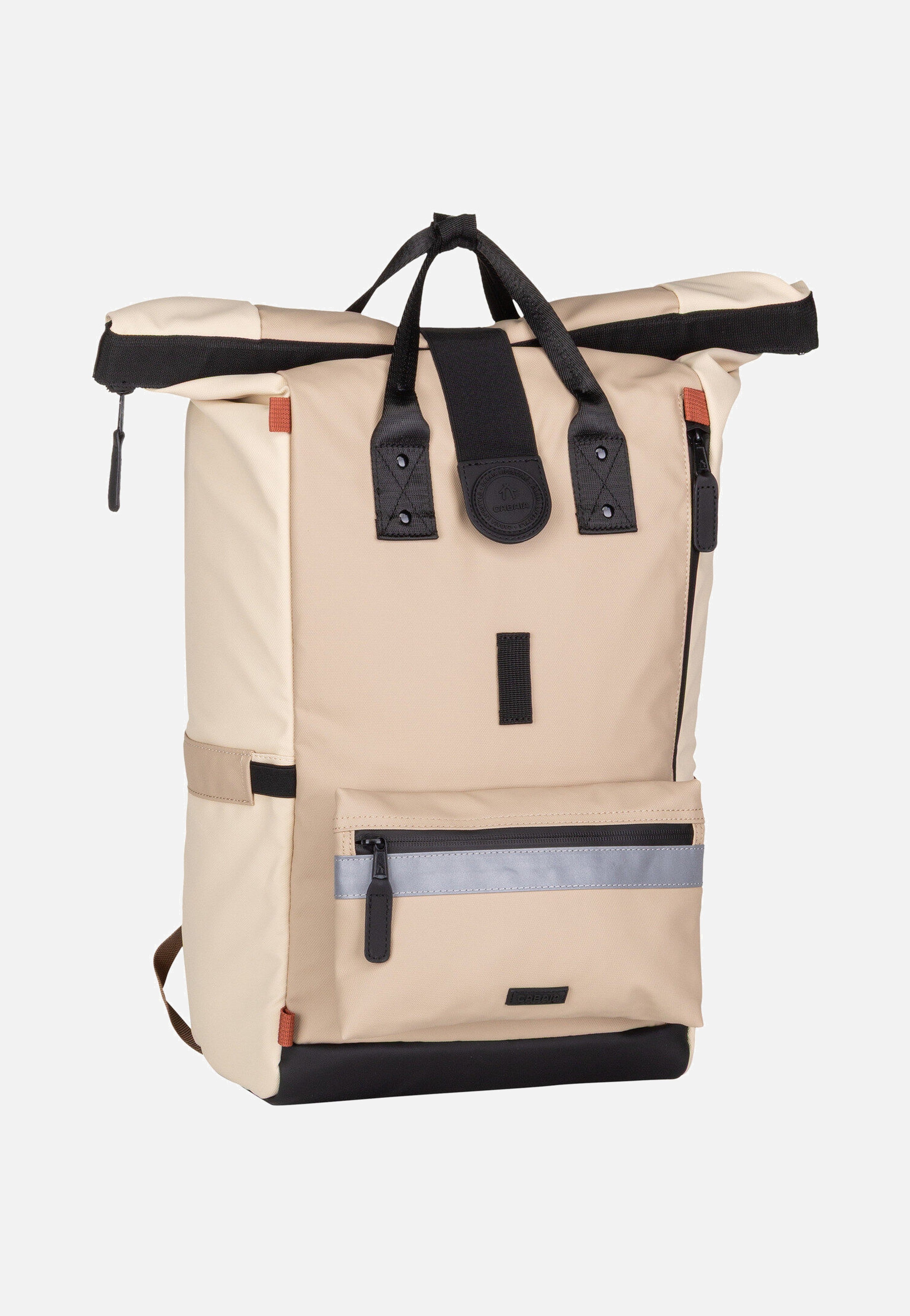 Cabaia - Explorer Recycled Oxford Large Cap Brenton - Rolltop Backpack | Neutral-Image