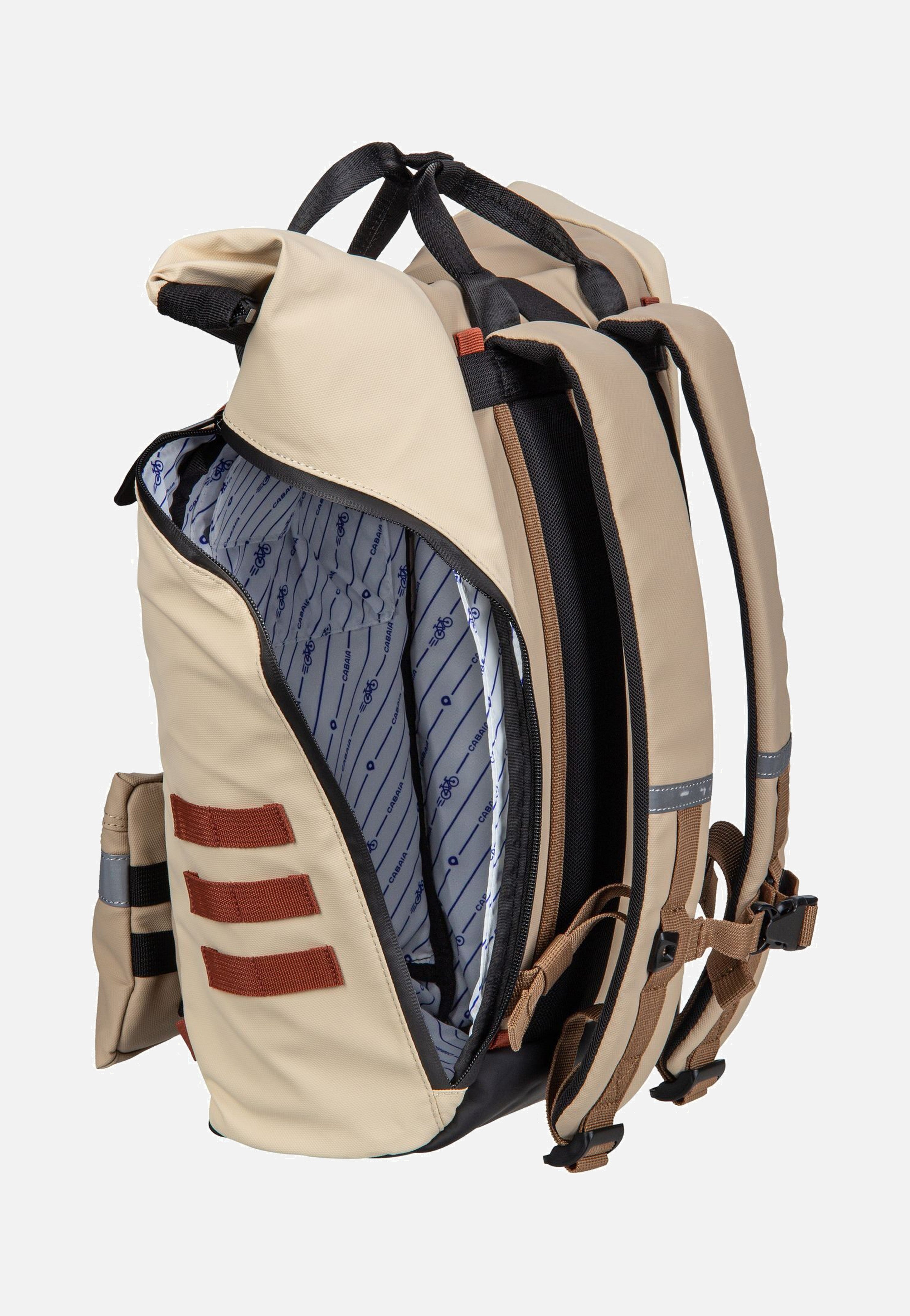 Cabaia - Explorer Recycled Oxford Medium Cap Brenton - Rolltop Backpack | Neutral-Image
