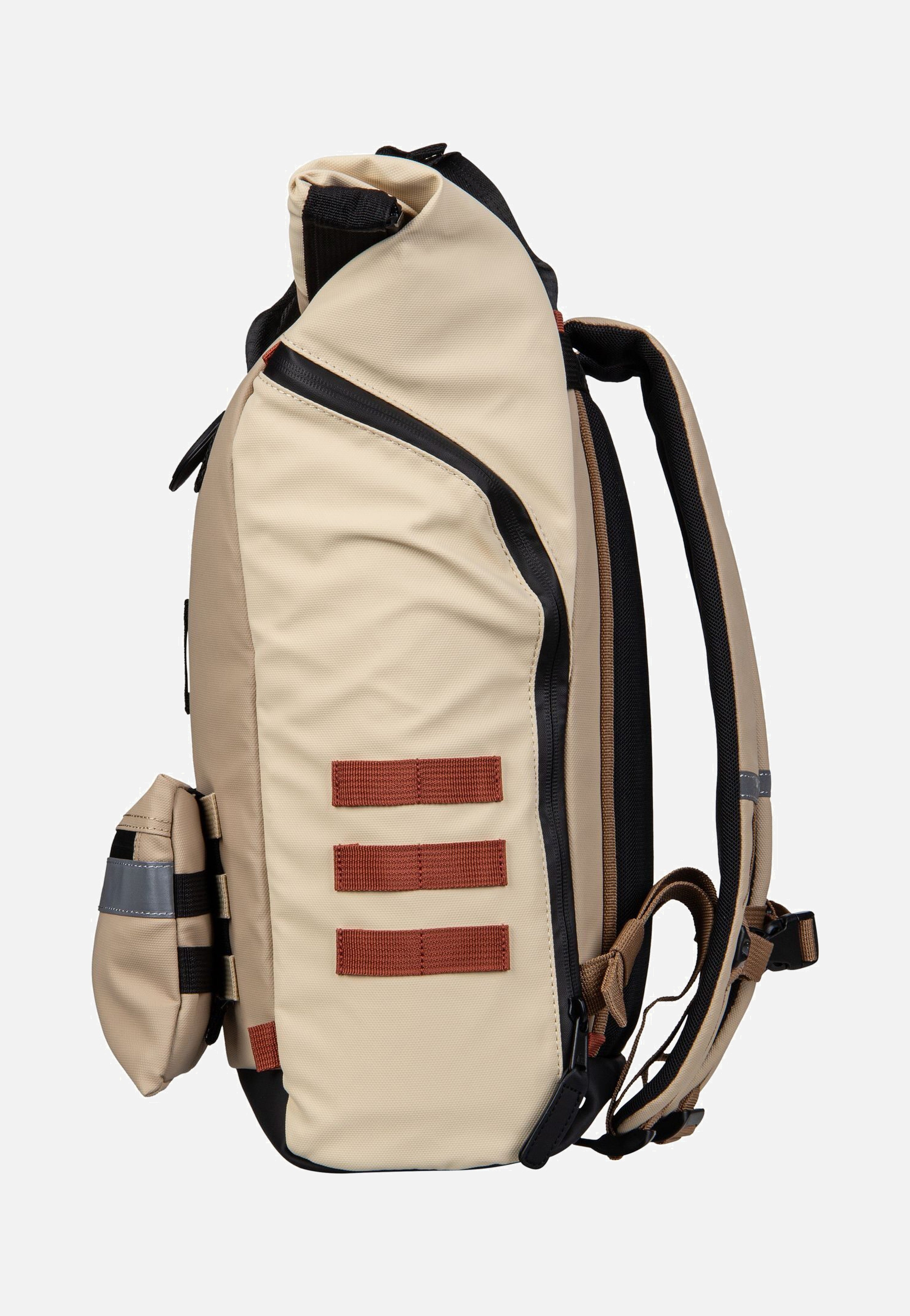 Cabaia - Explorer Recycled Oxford Medium Cap Brenton - Rolltop Backpack | Neutral-Image