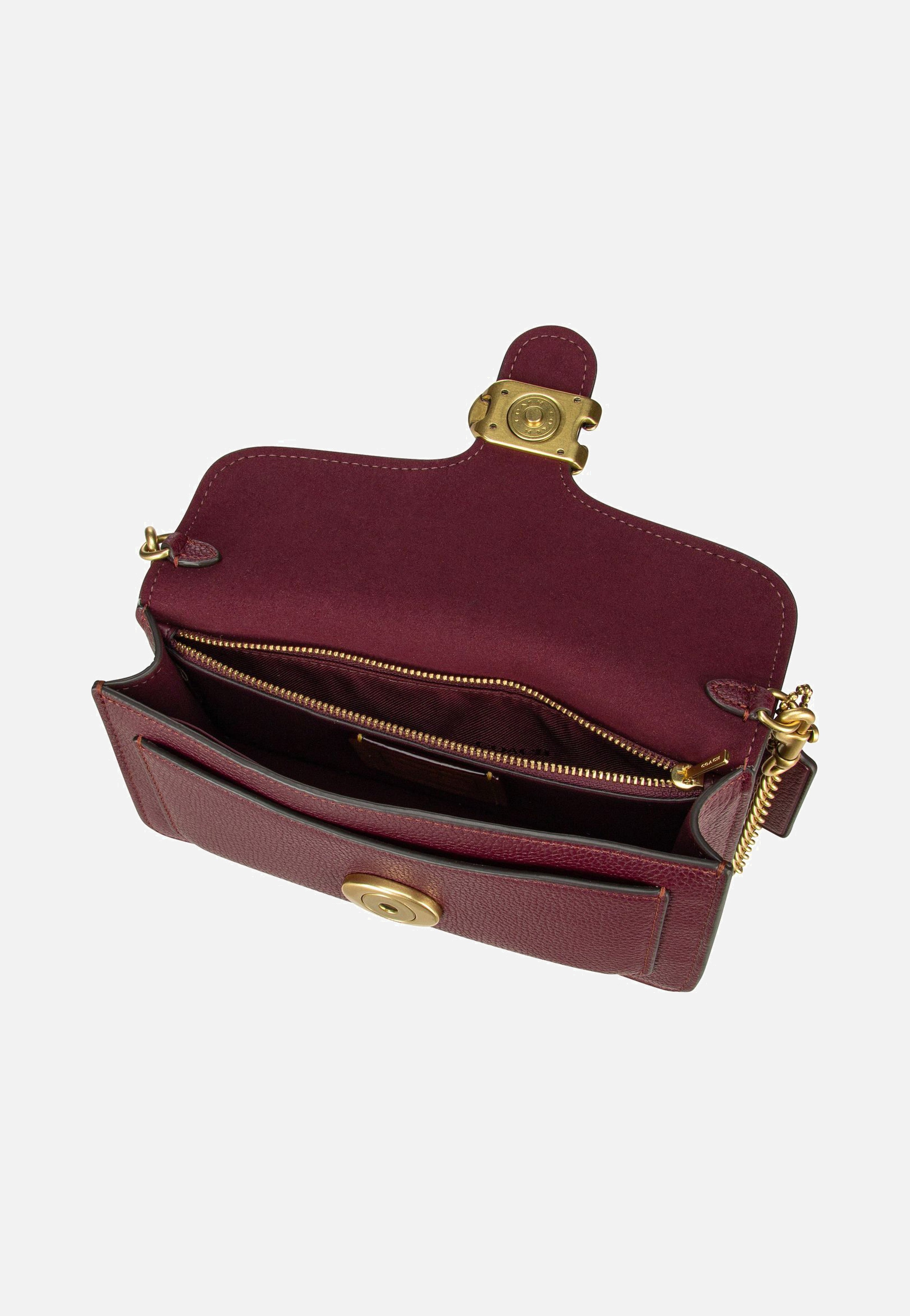 COACH - Tabby Chain Clutch Polished Pebble Merlot - Crossbody Bag | Women-Image