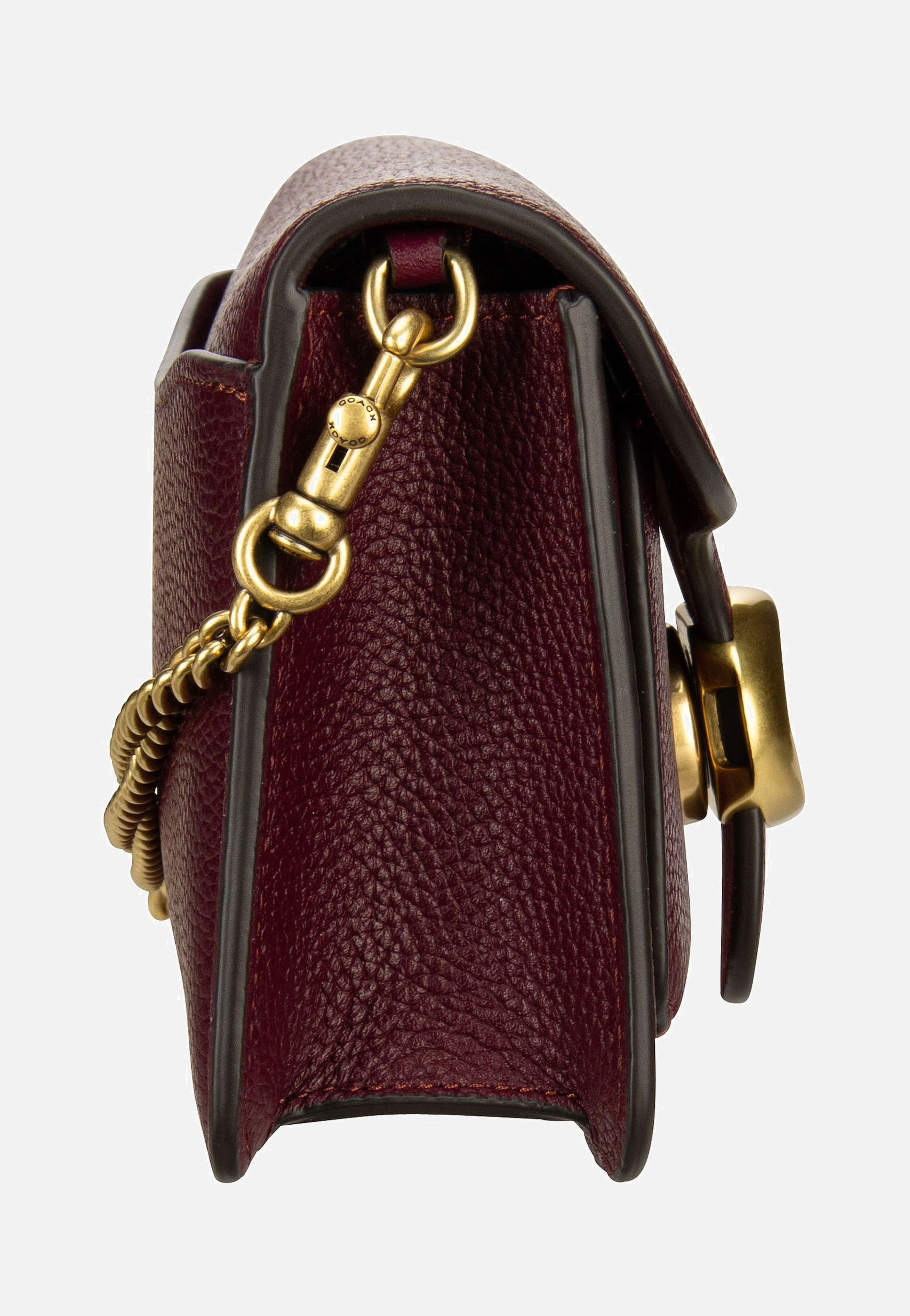 COACH - Tabby Chain Clutch Polished Pebble Merlot - Crossbody Bag | Women-Image