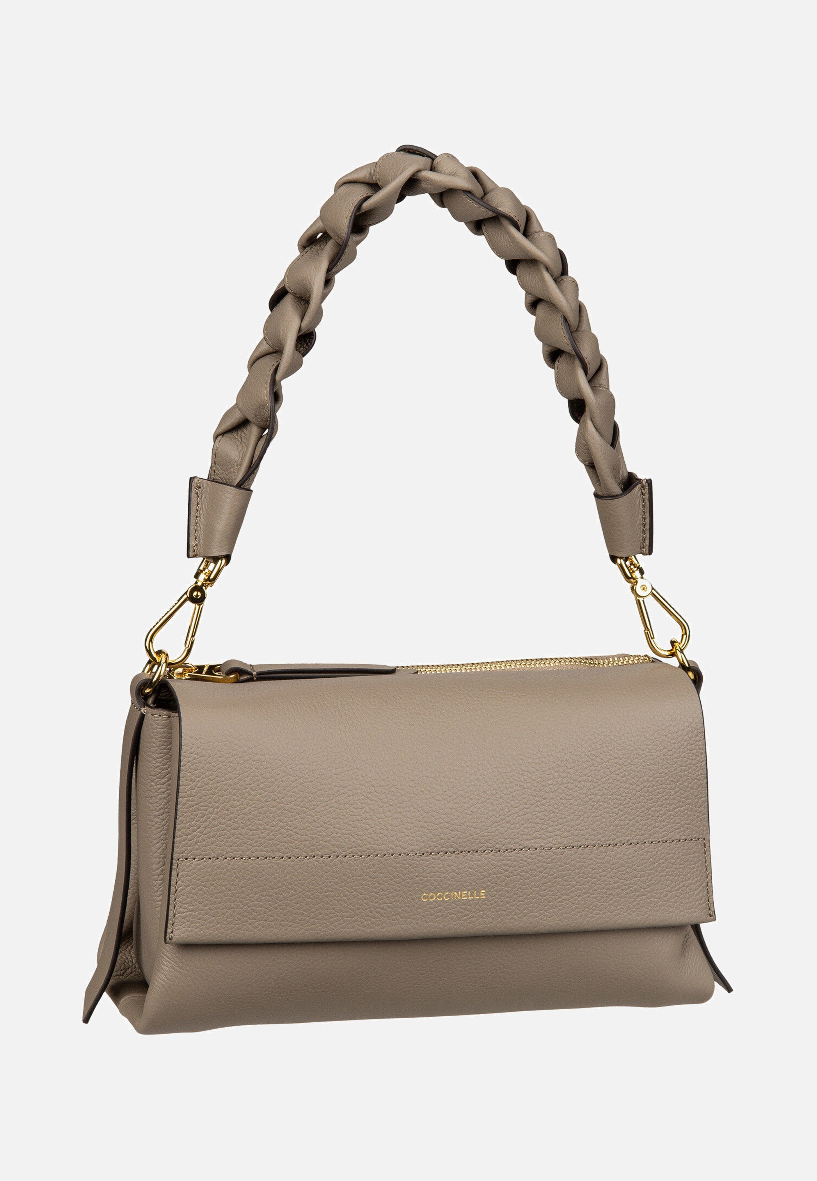 Coccinelle - Boheme Grana Double 1201 Warm Taupe/Rosette - Shoulder Bag | Women-Image
