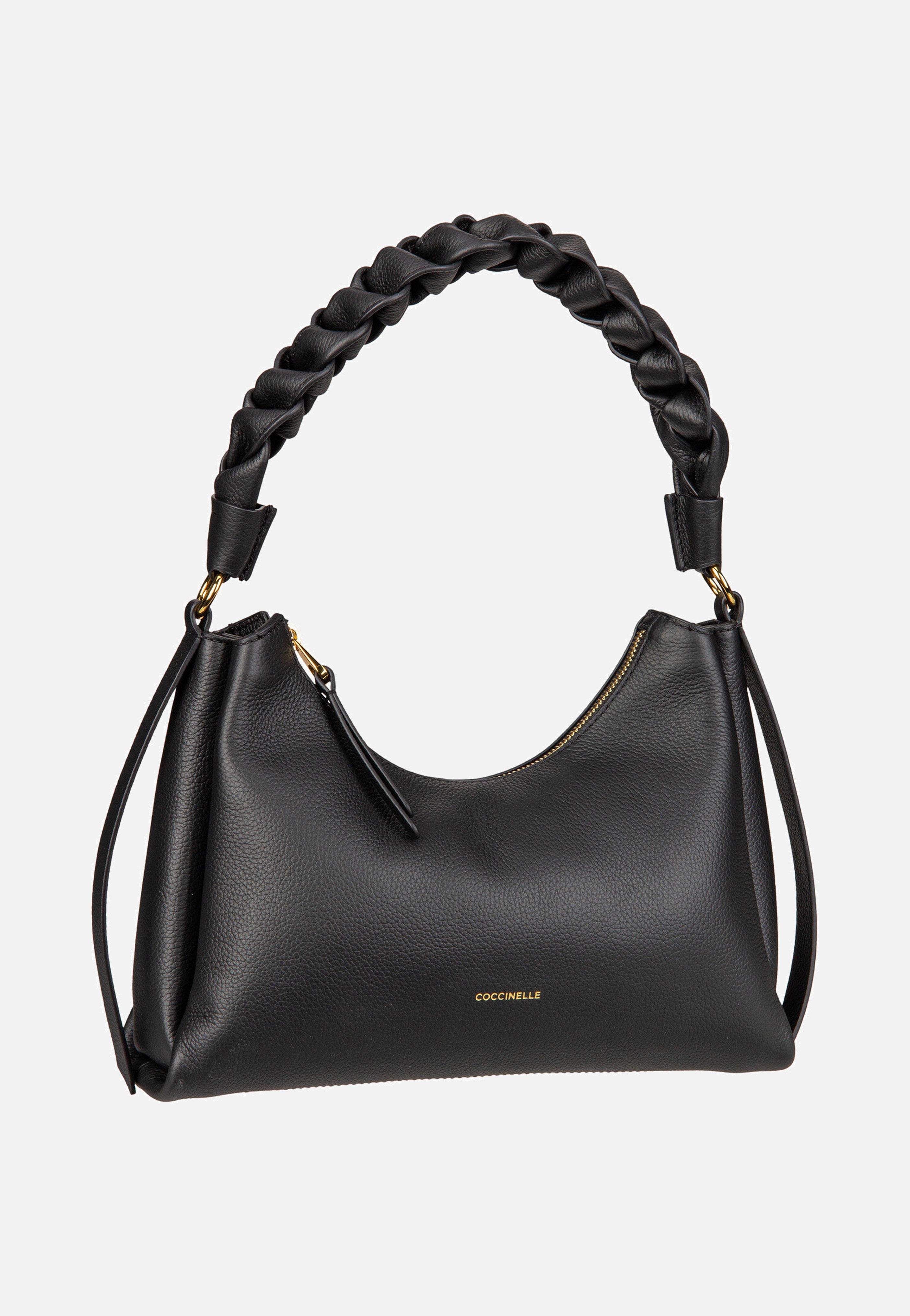 Coccinelle - Boheme Grana Double 1303 Noir/Cognac - Shoulder Bag | Women-Image