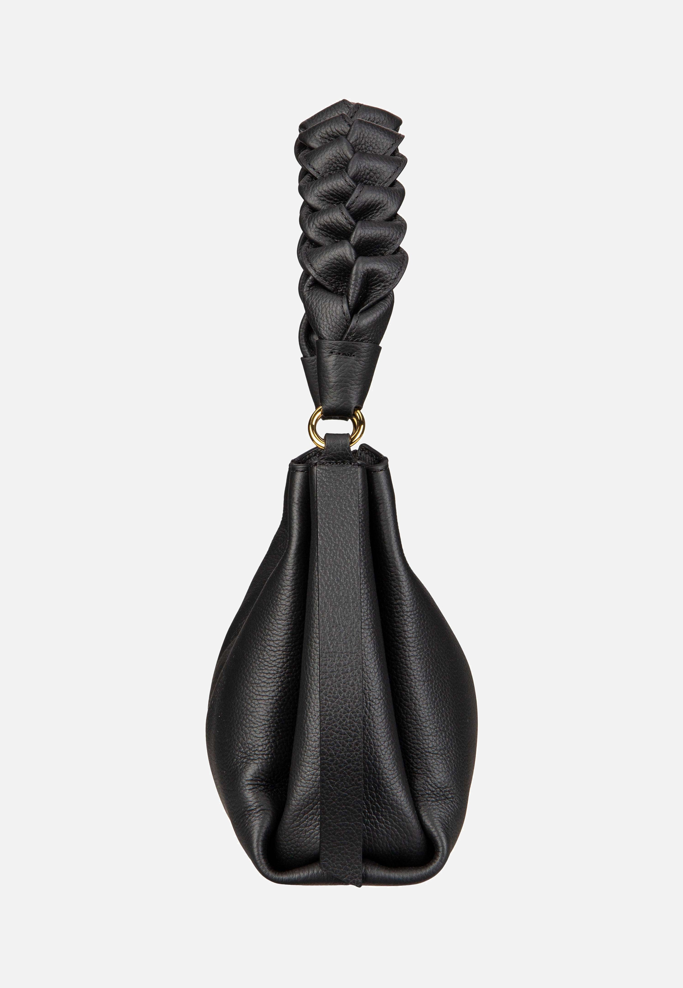 Coccinelle - Boheme Grana Double 1303 Noir/Cognac - Shoulder Bag | Women-Image