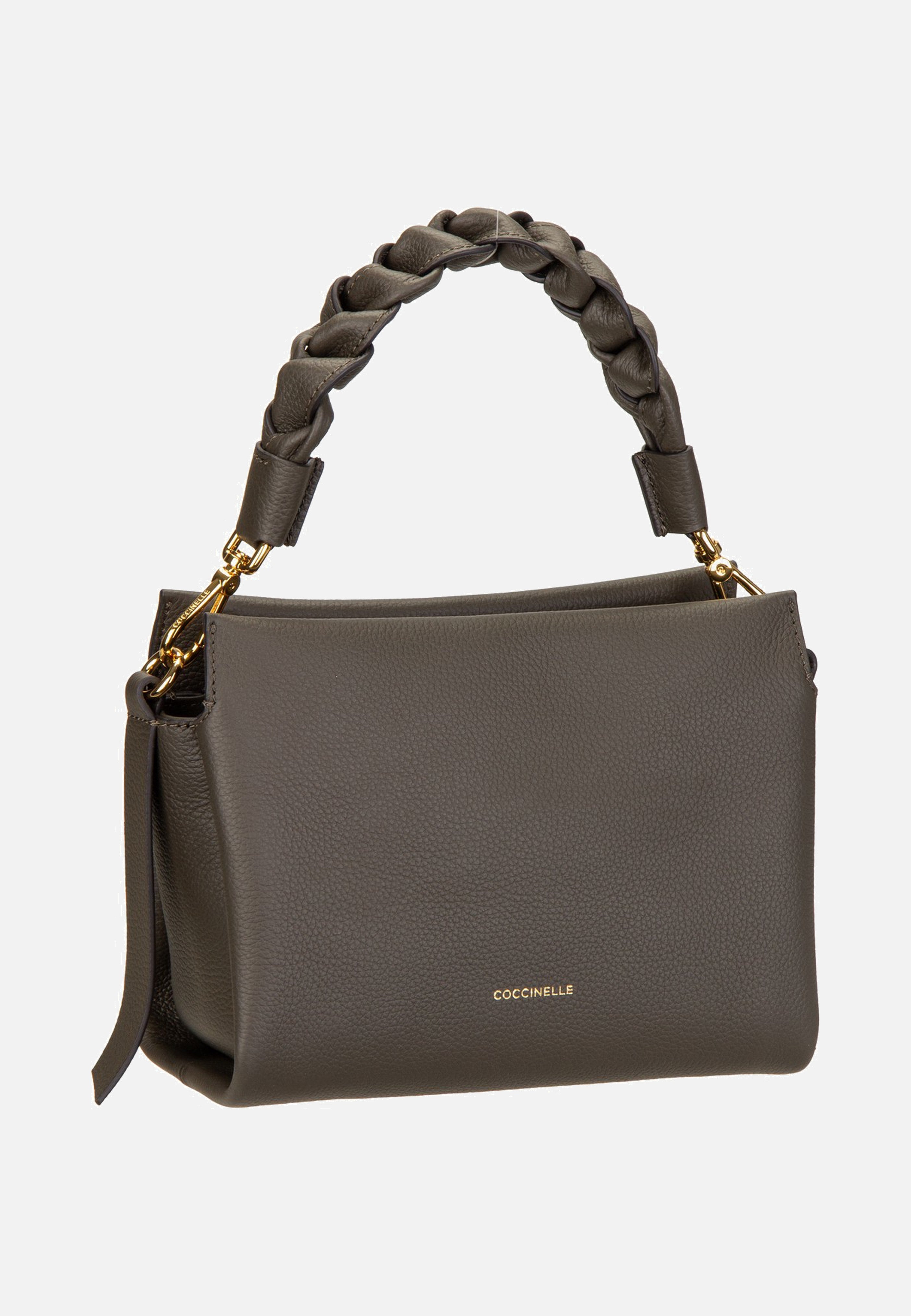 Coccinelle Boheme Grana Double 5801 Fango/Honey Handle Bag