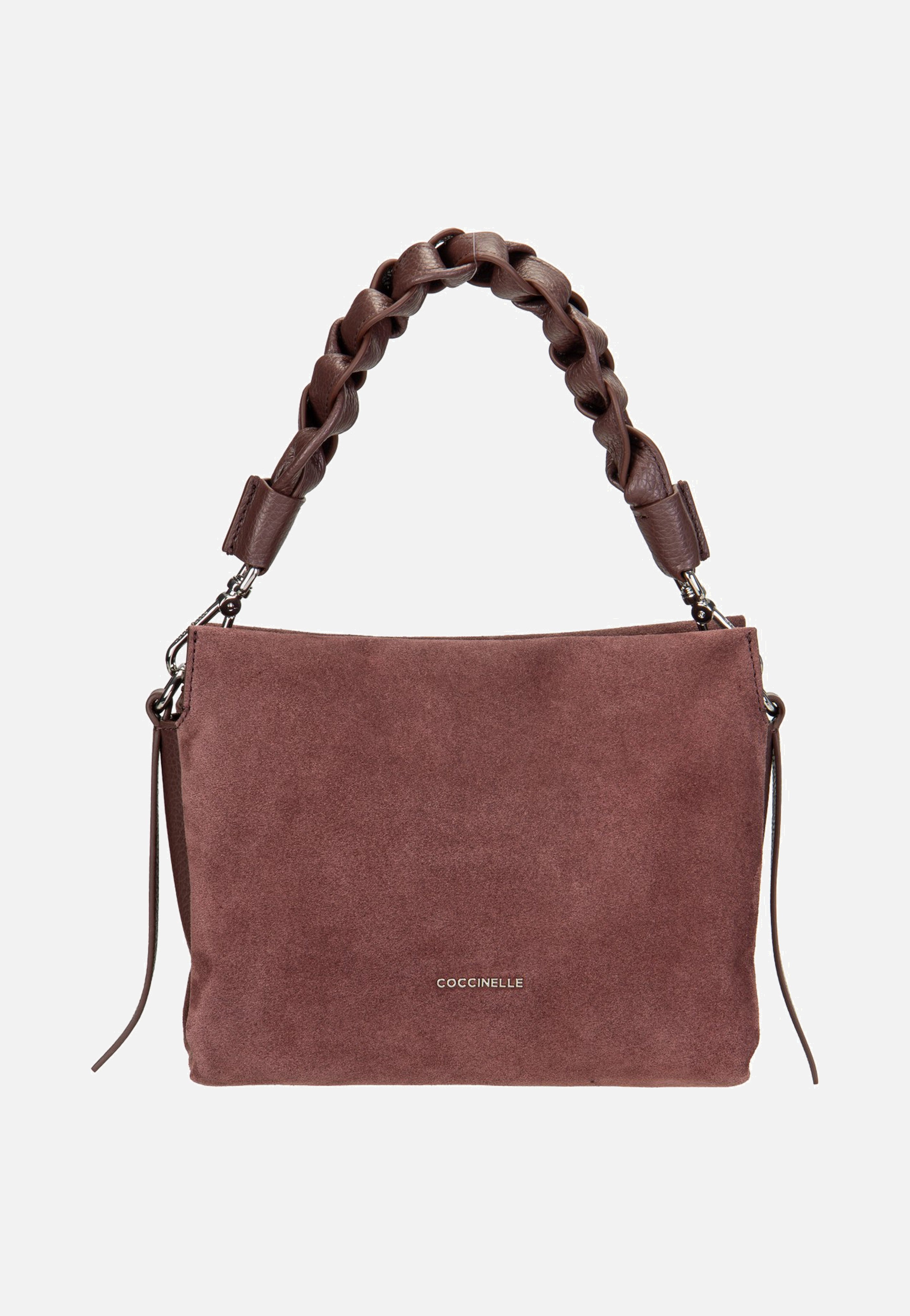 Coccinelle Boheme Suede Bimaterial 5801 Berry/Berry Handle Bag