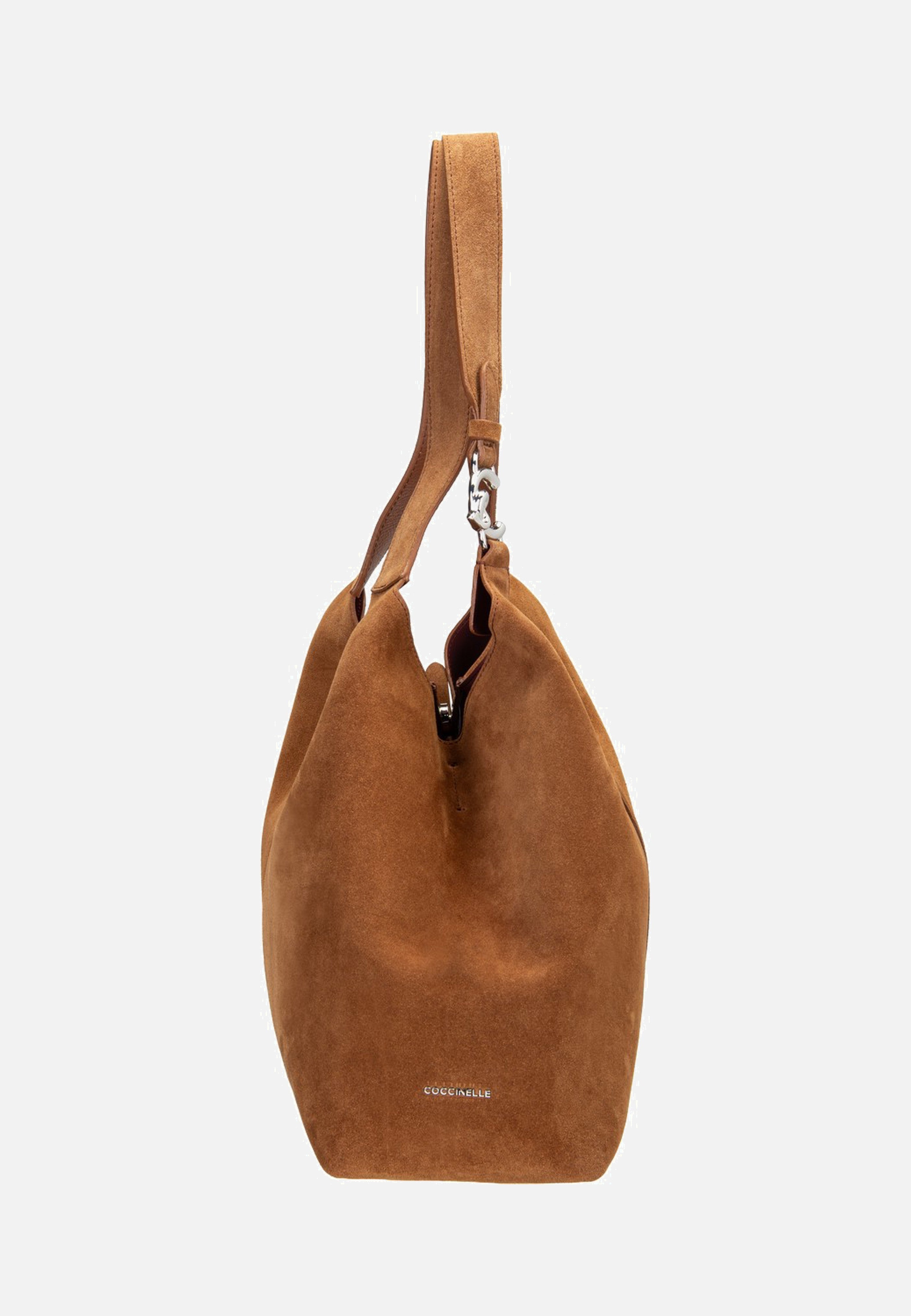Coccinelle Coccinelle C-Easy Suede 1101 Cognac/Cognac Hobo Bag