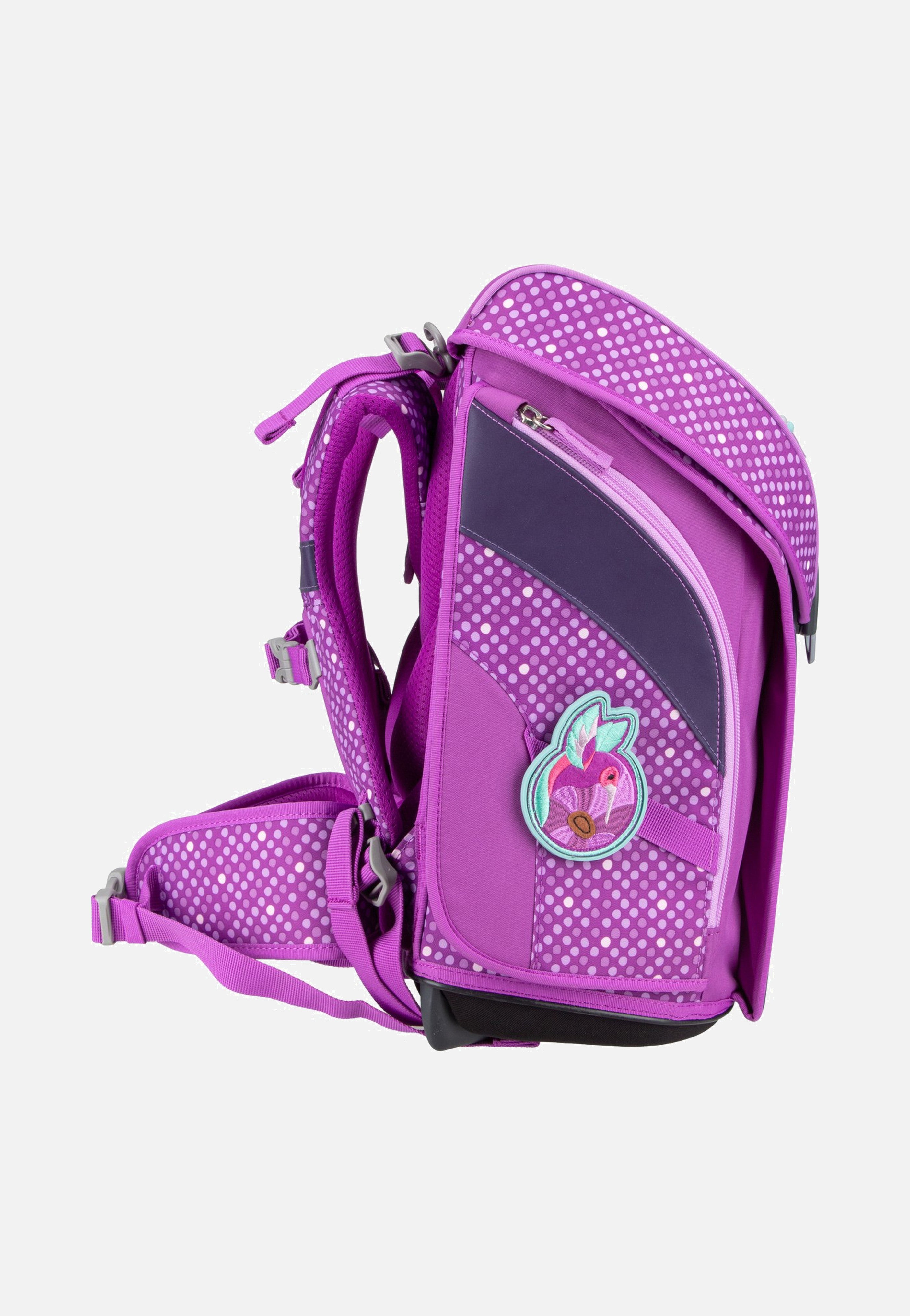 DerDieDas ErgoFlex MAX Set 2 Purple Dots School Rucksack