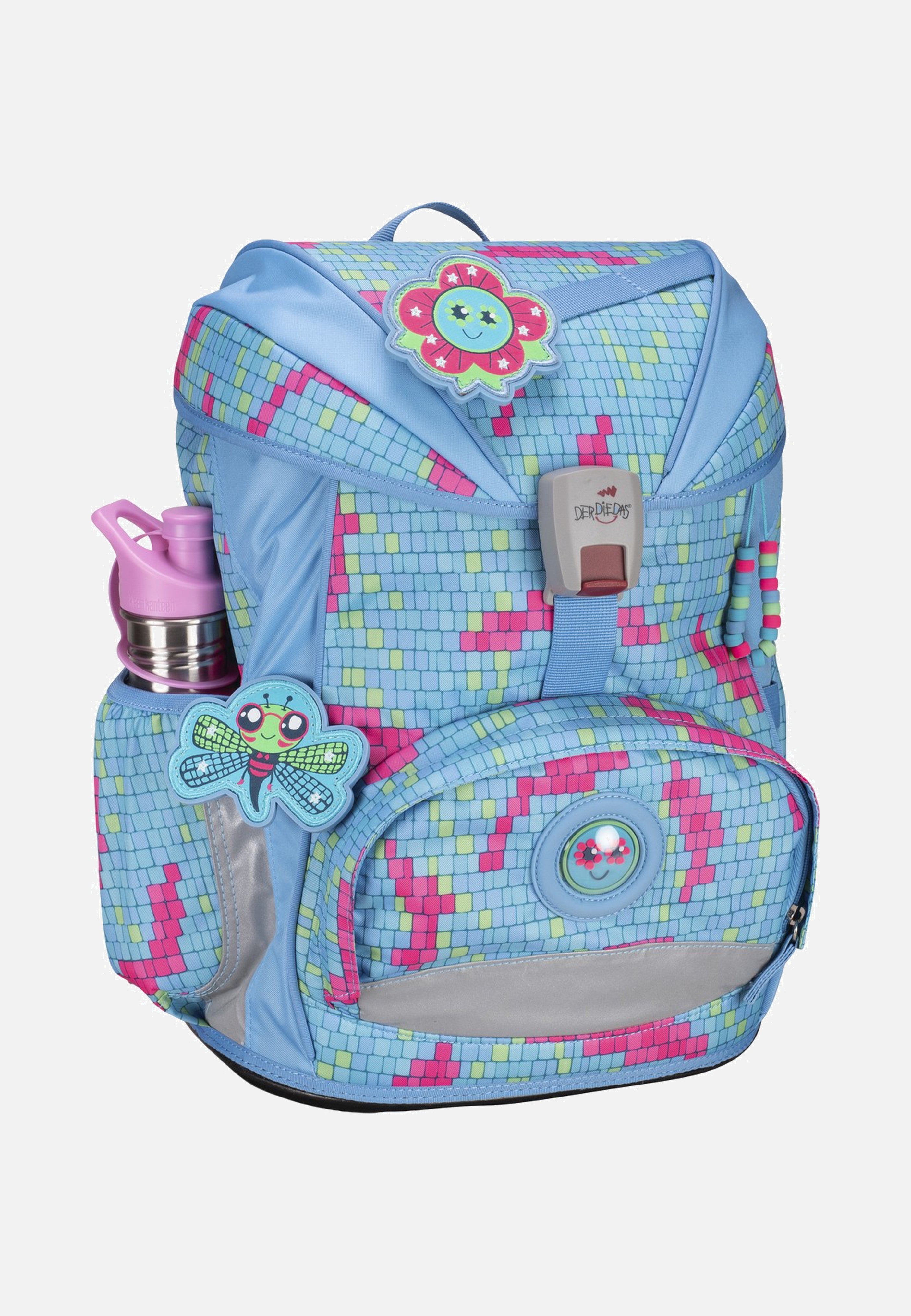 DerDieDas ErgoFlex Set 1 Happy Pixel School Rucksack