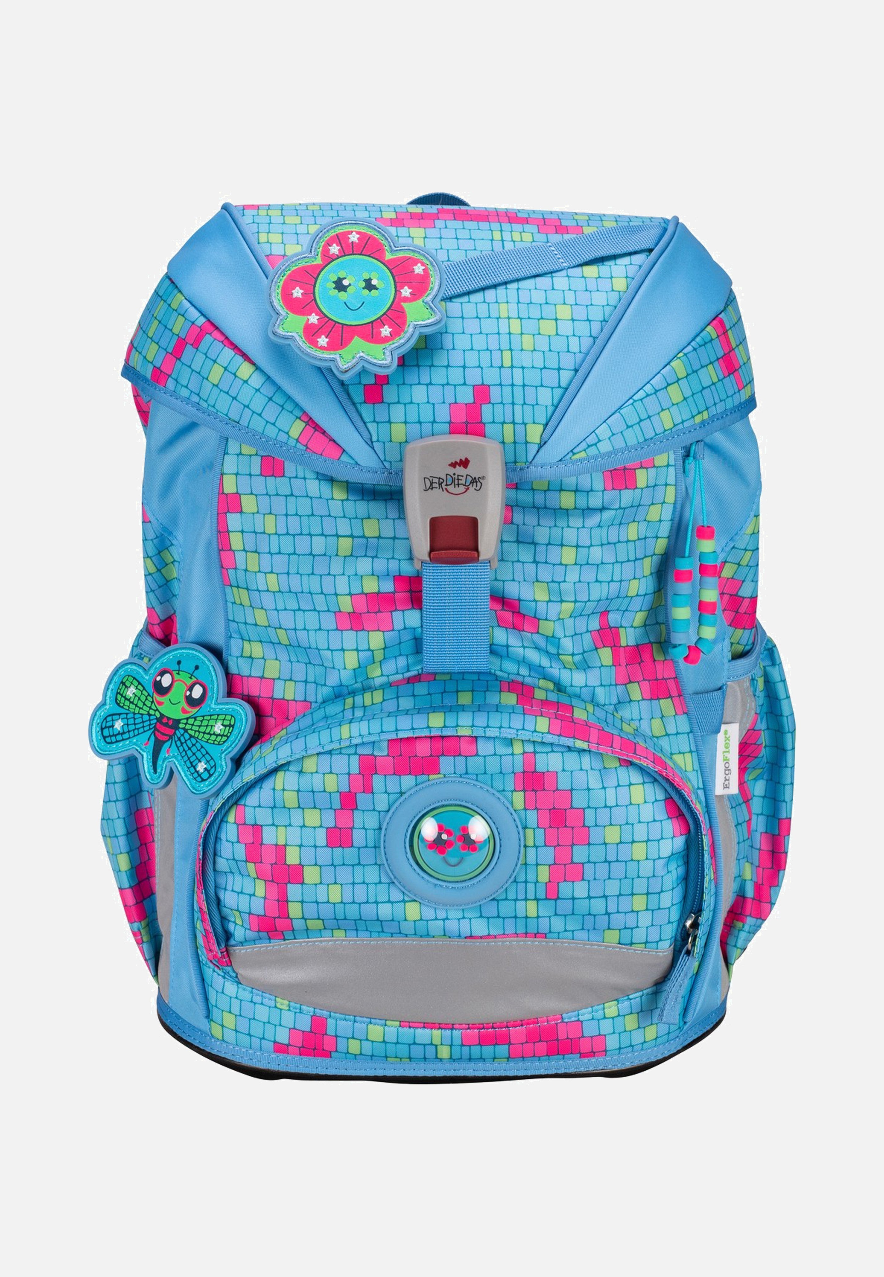 DerDieDas ErgoFlex Set 1 Happy Pixel School Rucksack