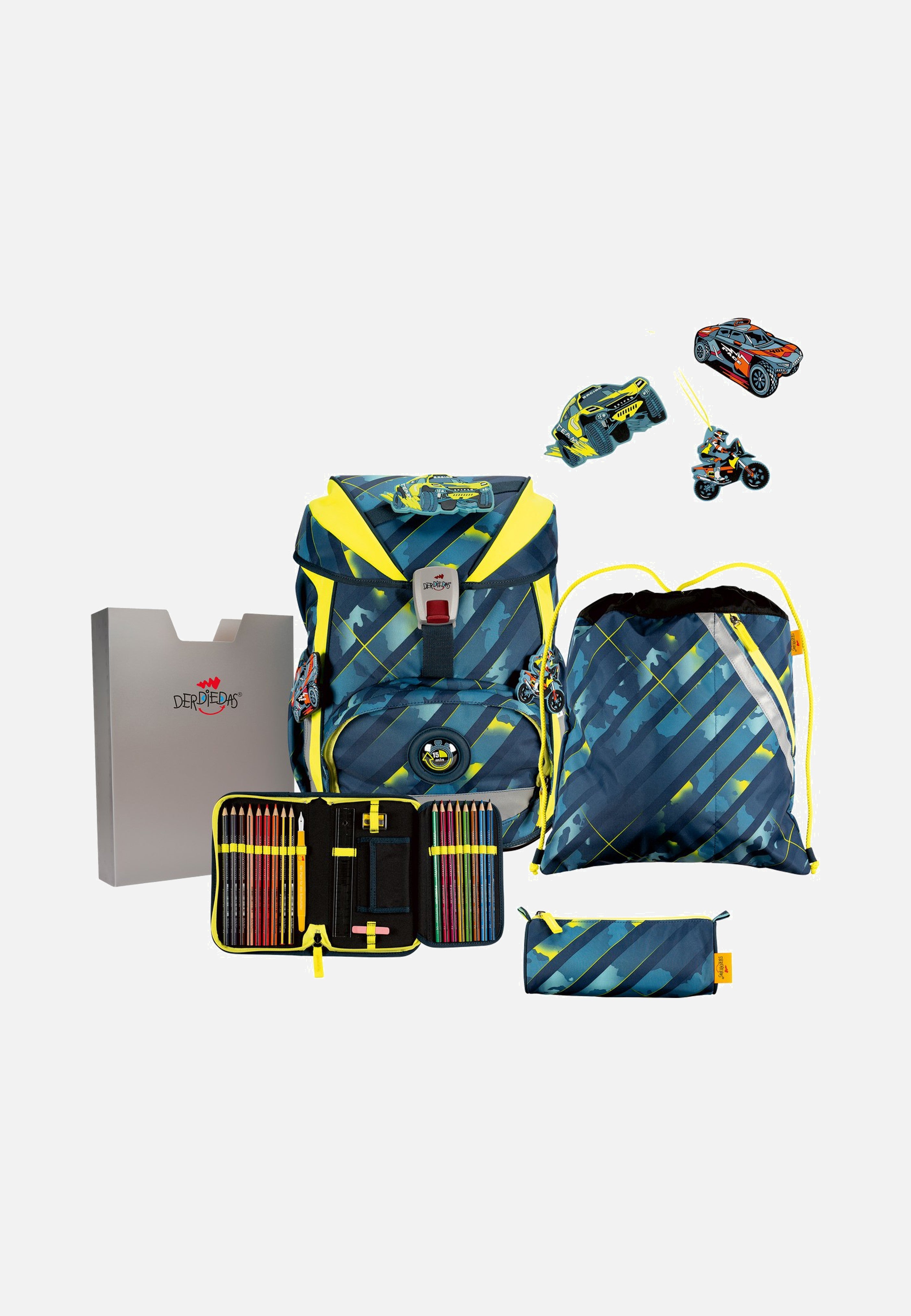 DerDieDas ErgoFlex Set 1 Speed Challenge School Rucksack