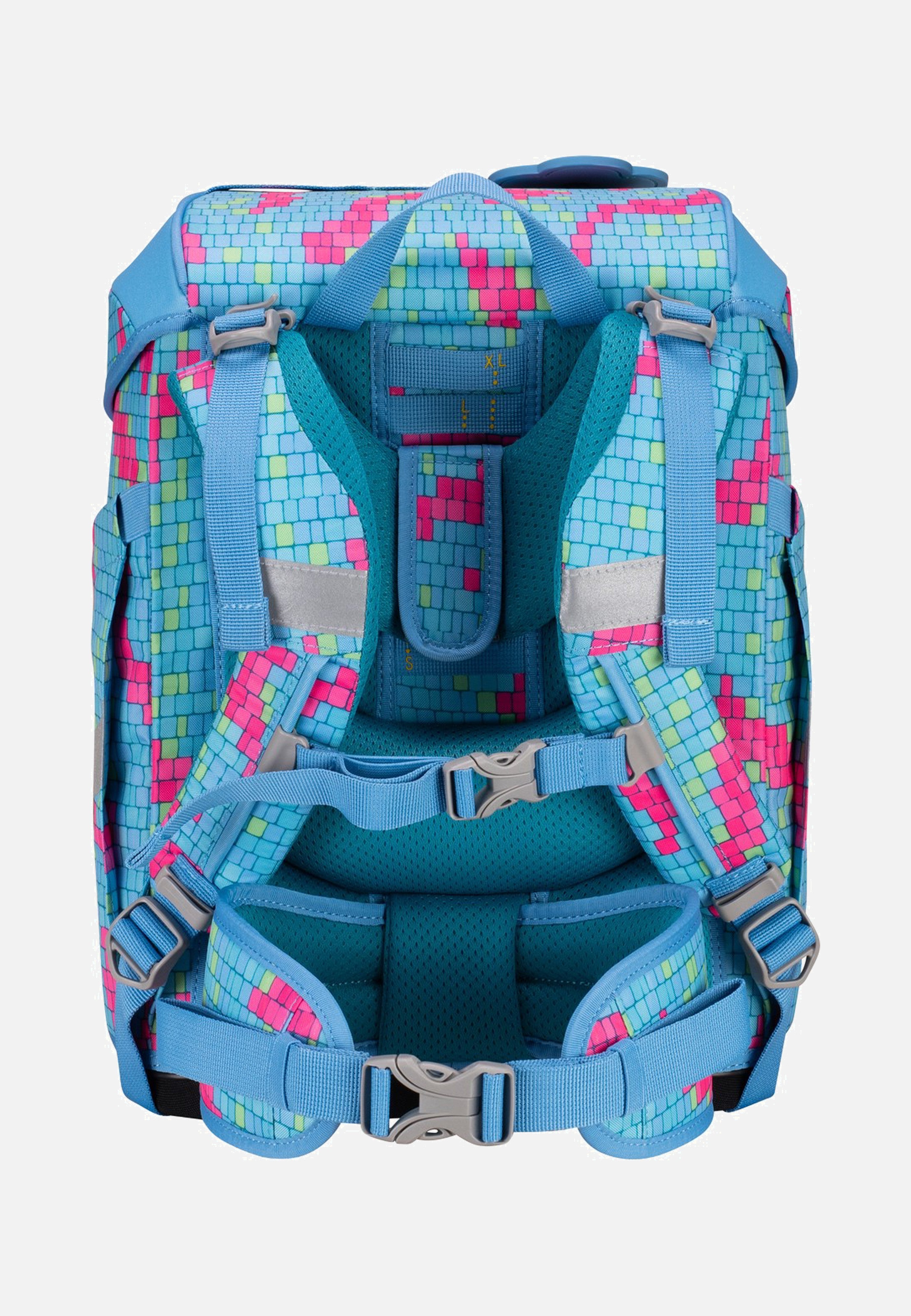 DerDieDas - ErgoFlex Tiny Set Happy Pixel - School Backpack | Neutral-Image