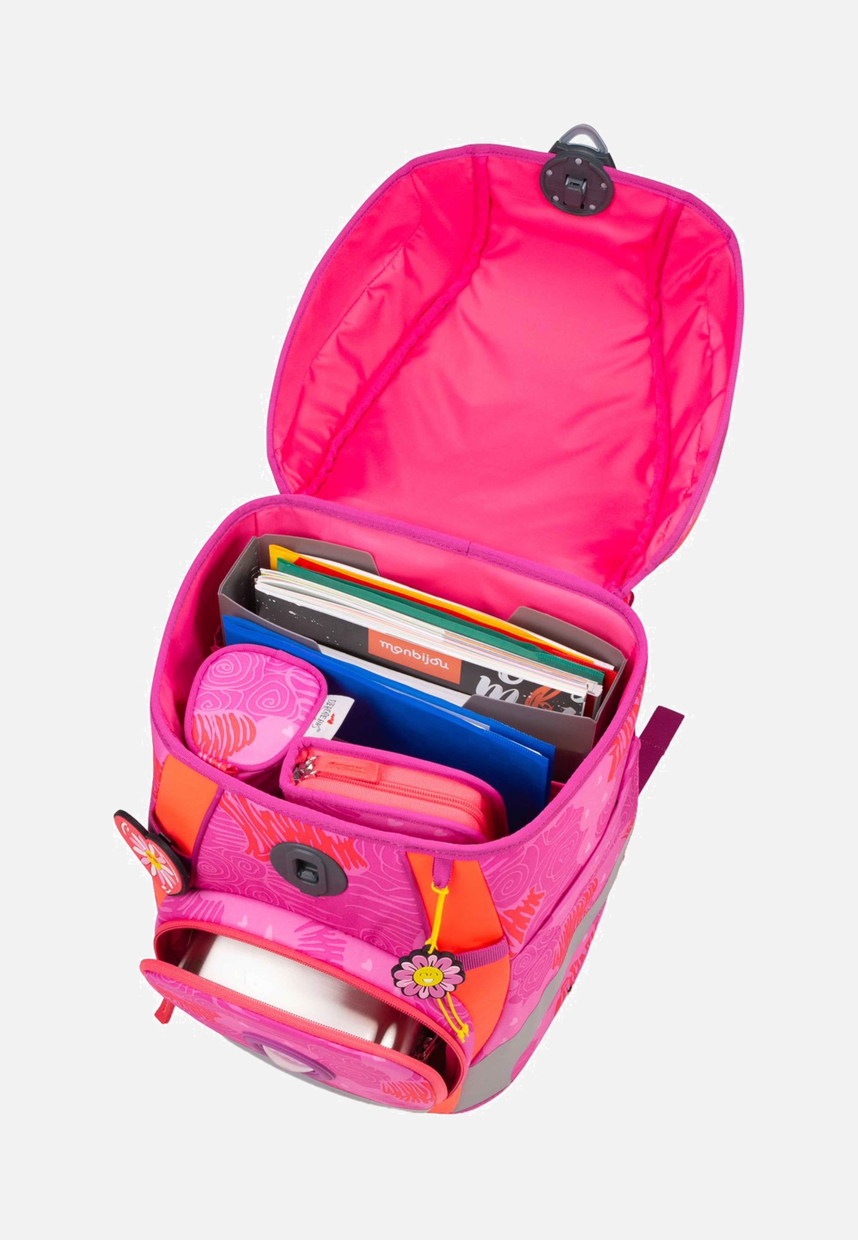 DerDieDas - ErgoFlex Tiny Set Roses - School Backpack | Neutral-Image