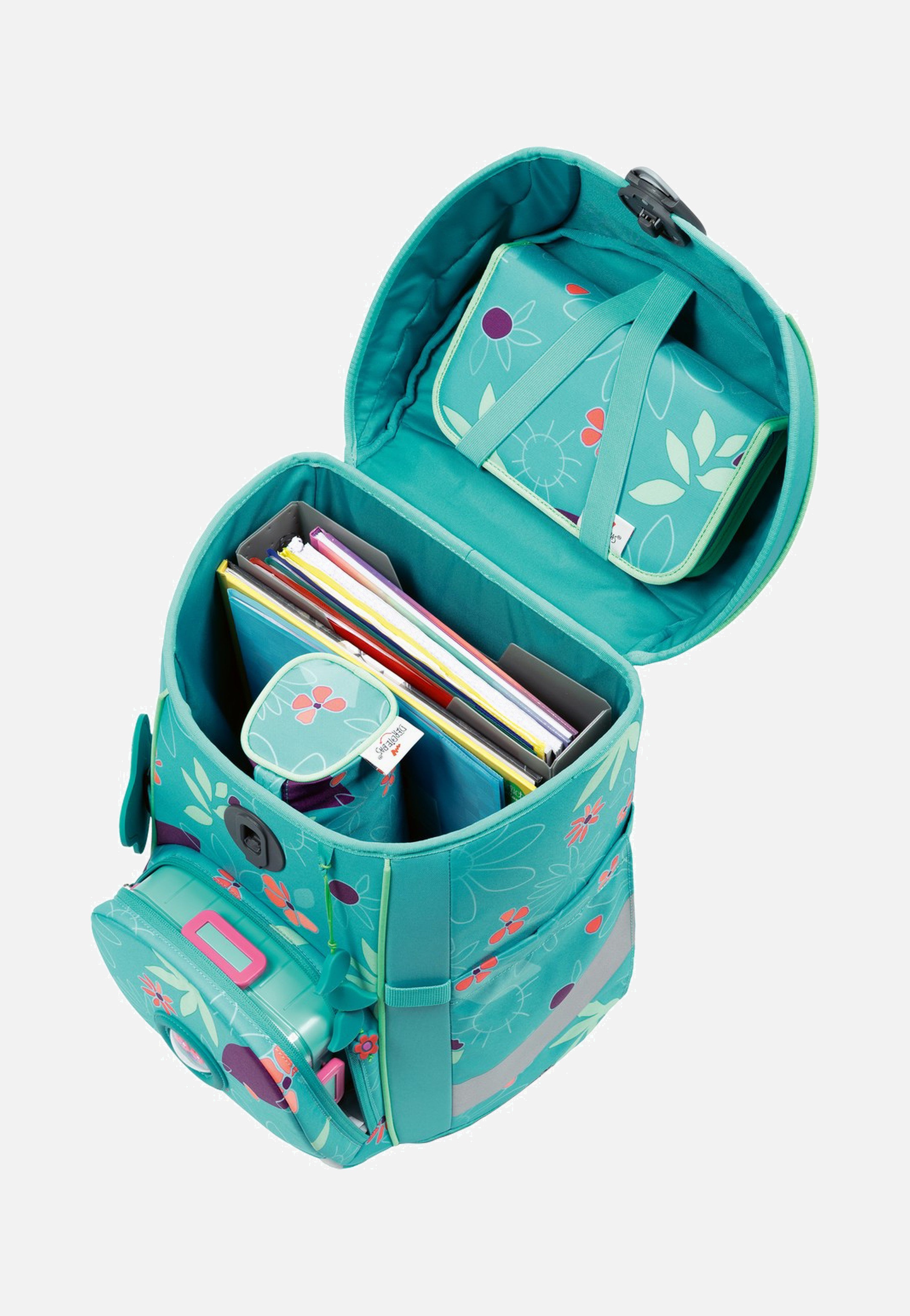 DerDieDas - ErgoFlex Easy Set Butterfly Garden - School Backpack | Neutral-Image