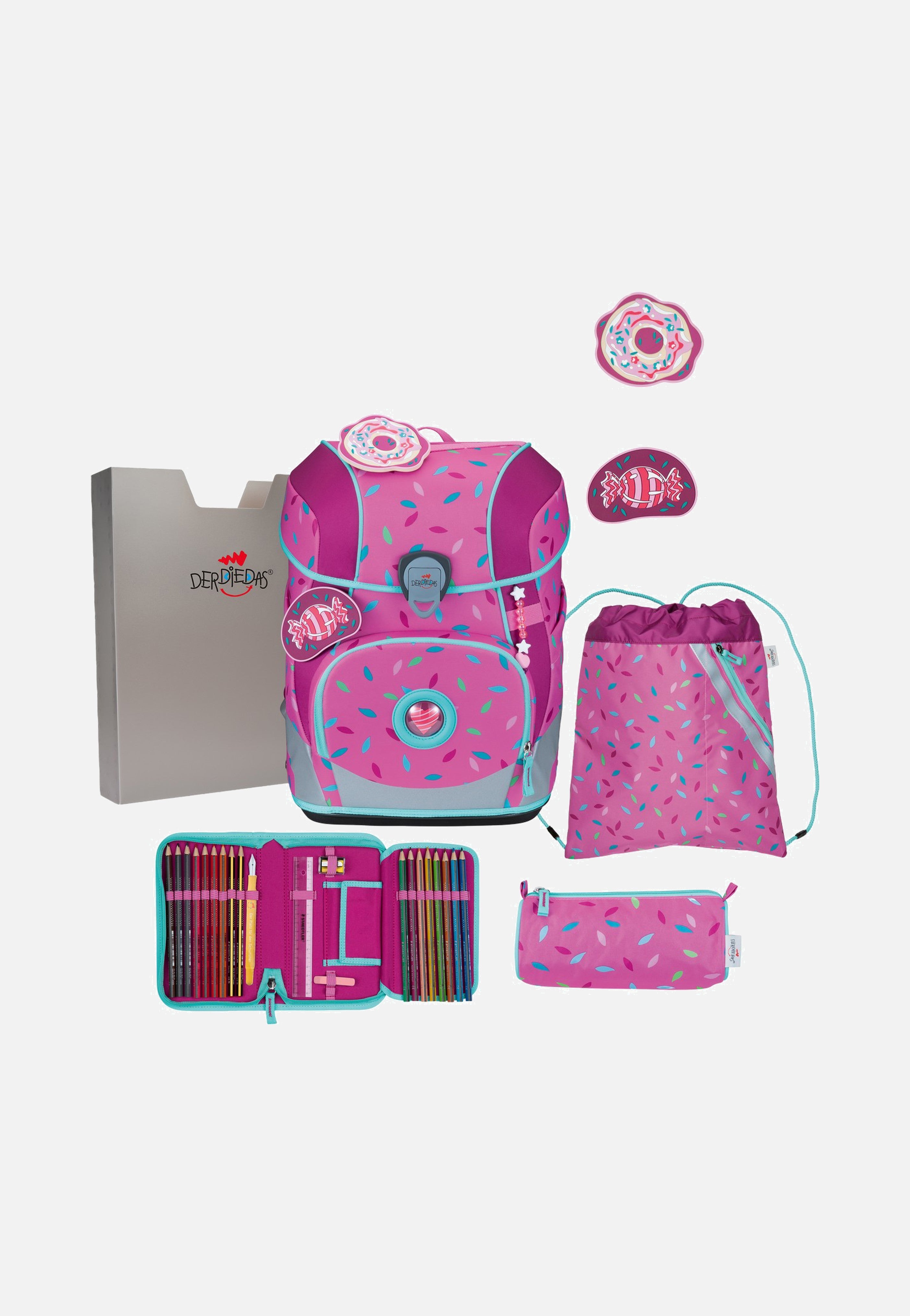 DerDieDas - ErgoFlex Tiny Set Sweet Sprinkles - School Backpack | Neutral-Image