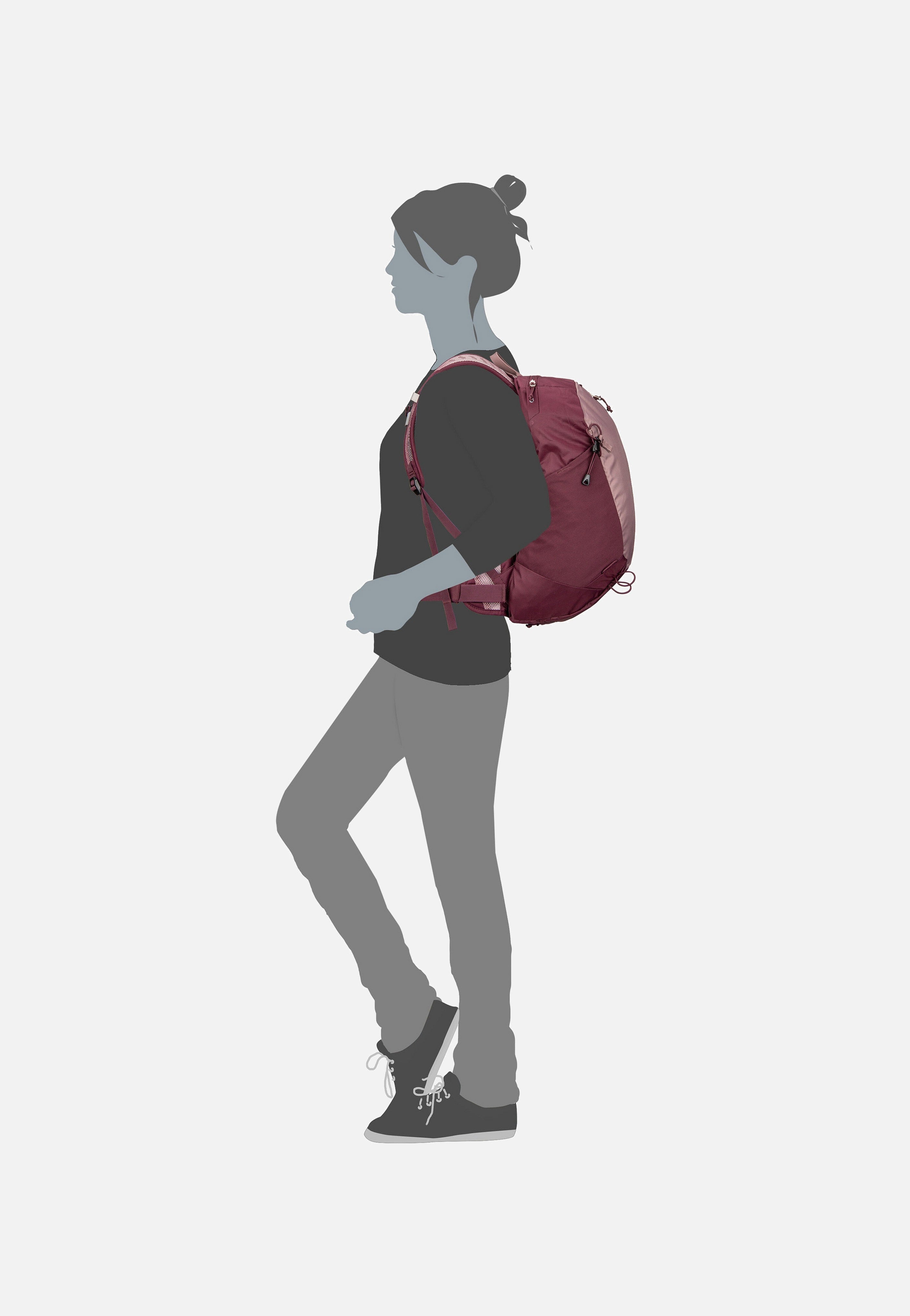 Deuter - AC Lite 15 SL Ashrose/Cassis - Hiking Backpack | Women-Image