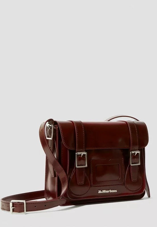 Dr. Martens 11" Satchel Bag Cherry Red Oxford Rub Off Tasche