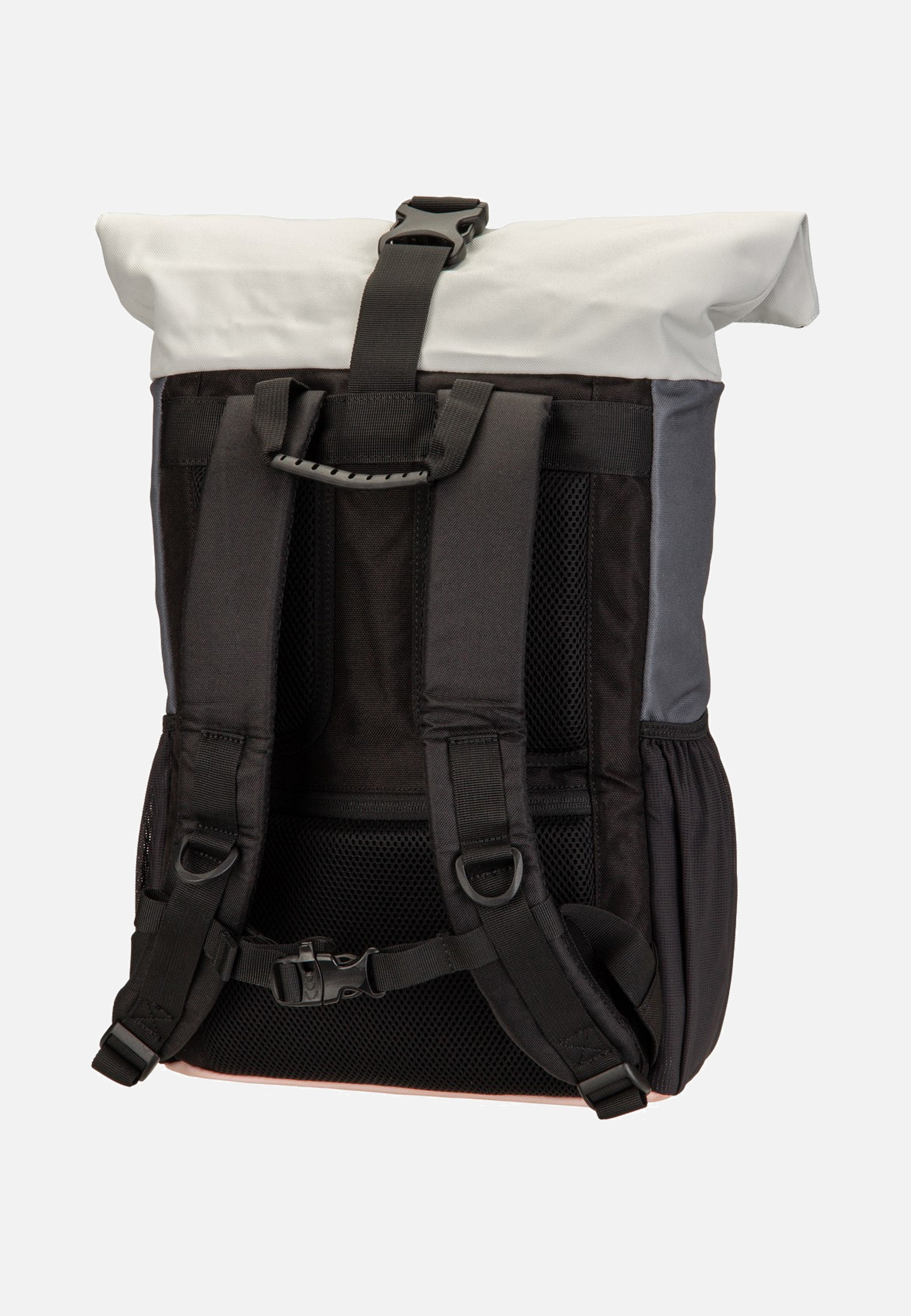 Ela Mo Rolltop Rose On Rocks Rolltop Backpack