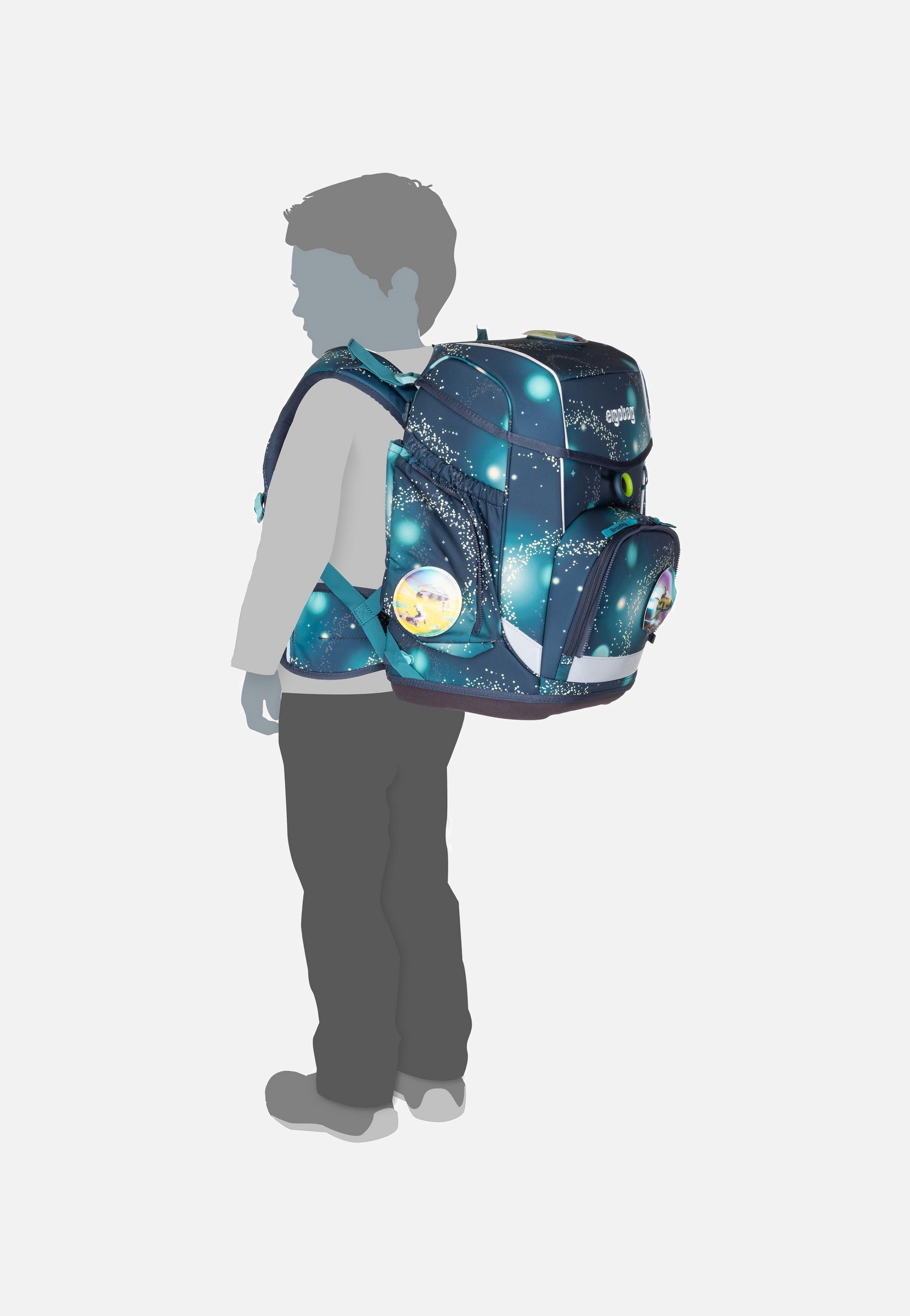 ergobag cubo Set GLOW RaumfahrBär School Bag