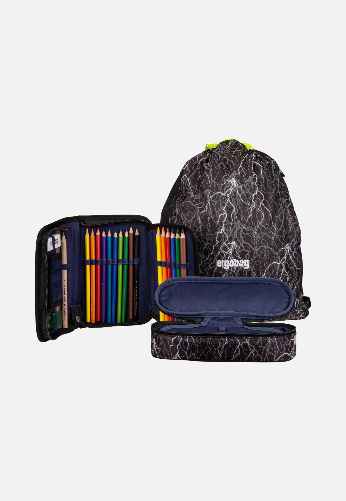 ergobag cubo light Set REFLEX Super ReflektBär Schulranzen