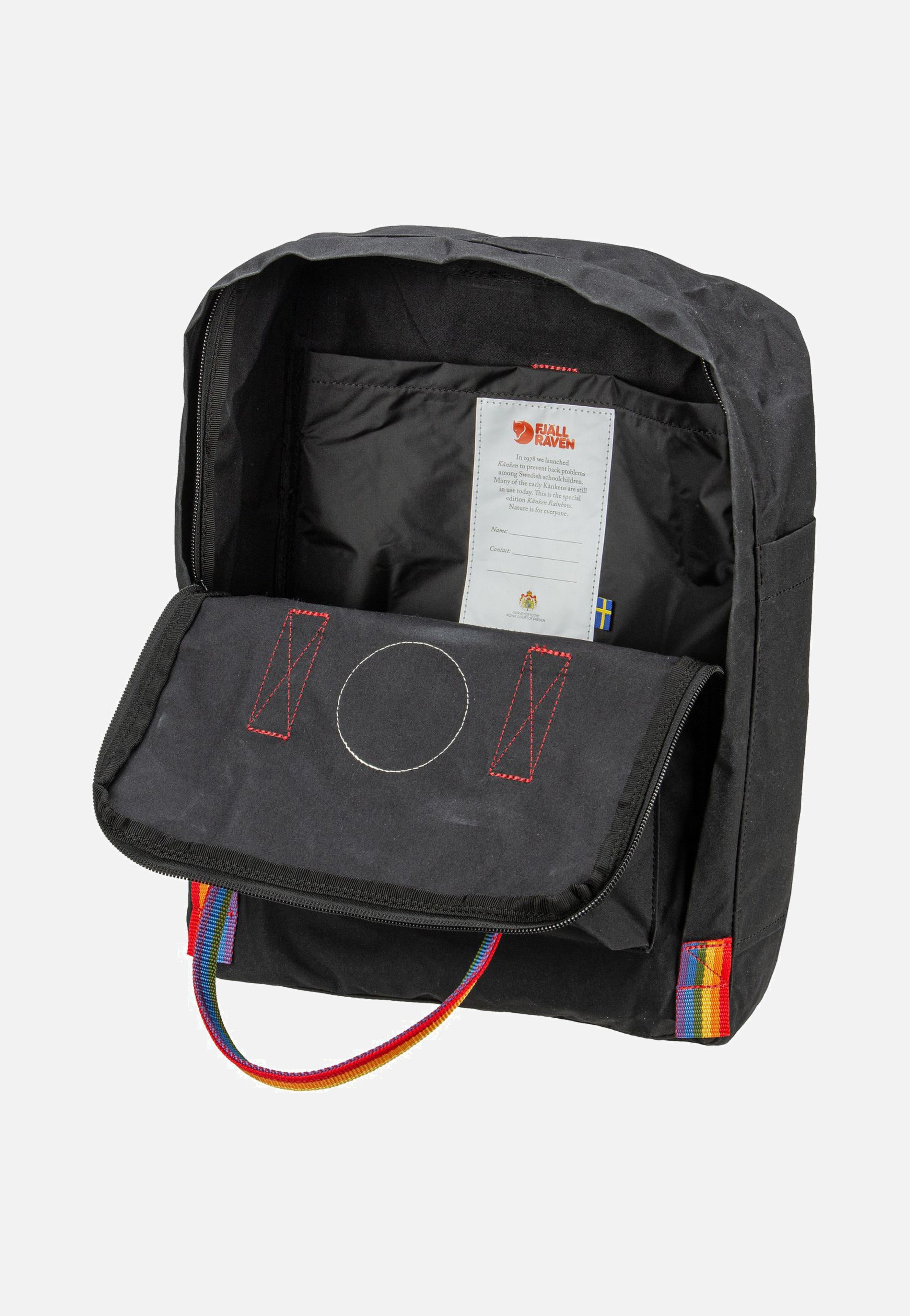 Fjällräven - Kanken Rainbow Black/Rainbow Pattern - Backpack | Neutral-Image