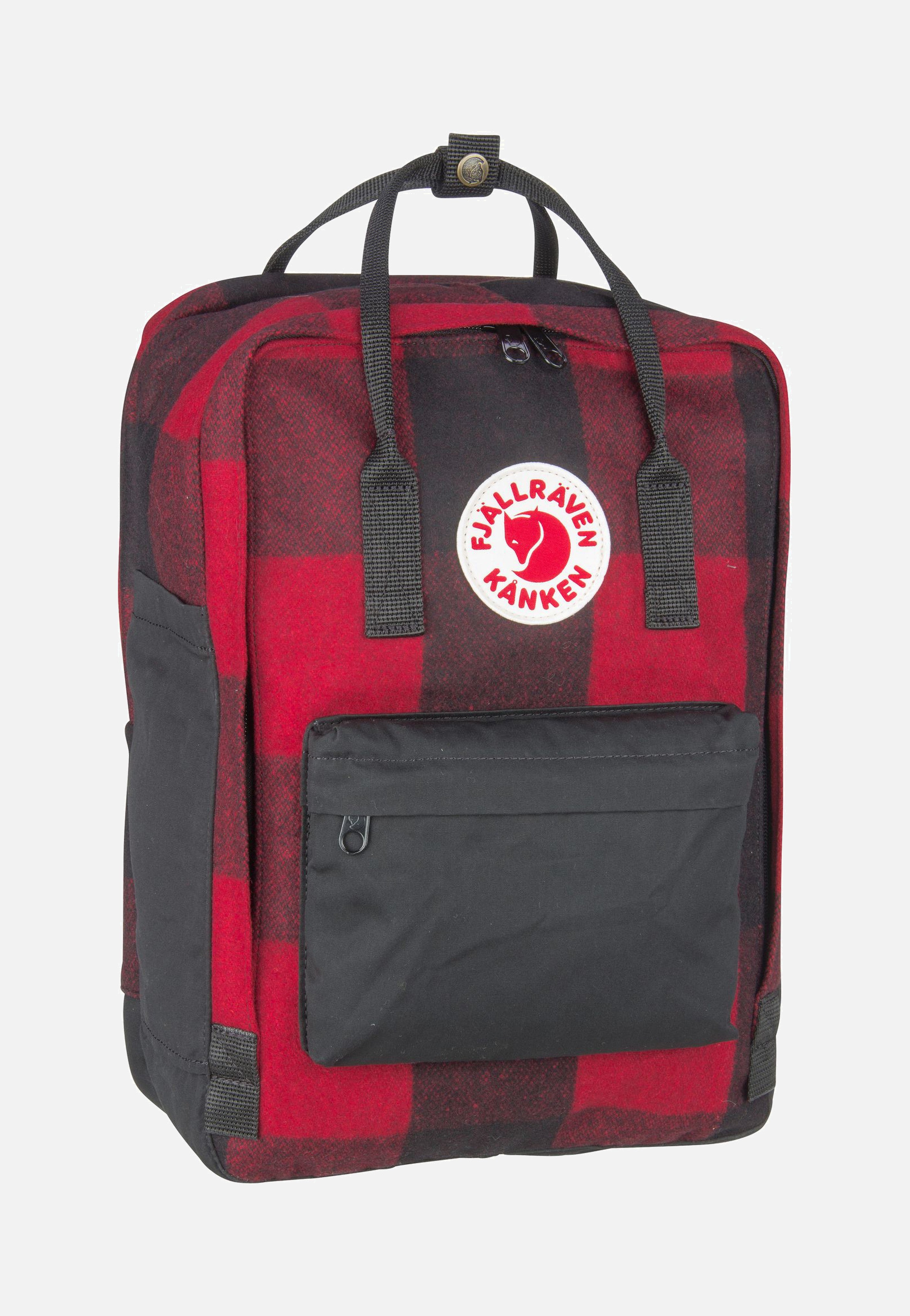 Fjällräven - Kanken Re-Wool Laptop 15'' Red/Black - Backpack | Neutral-Image