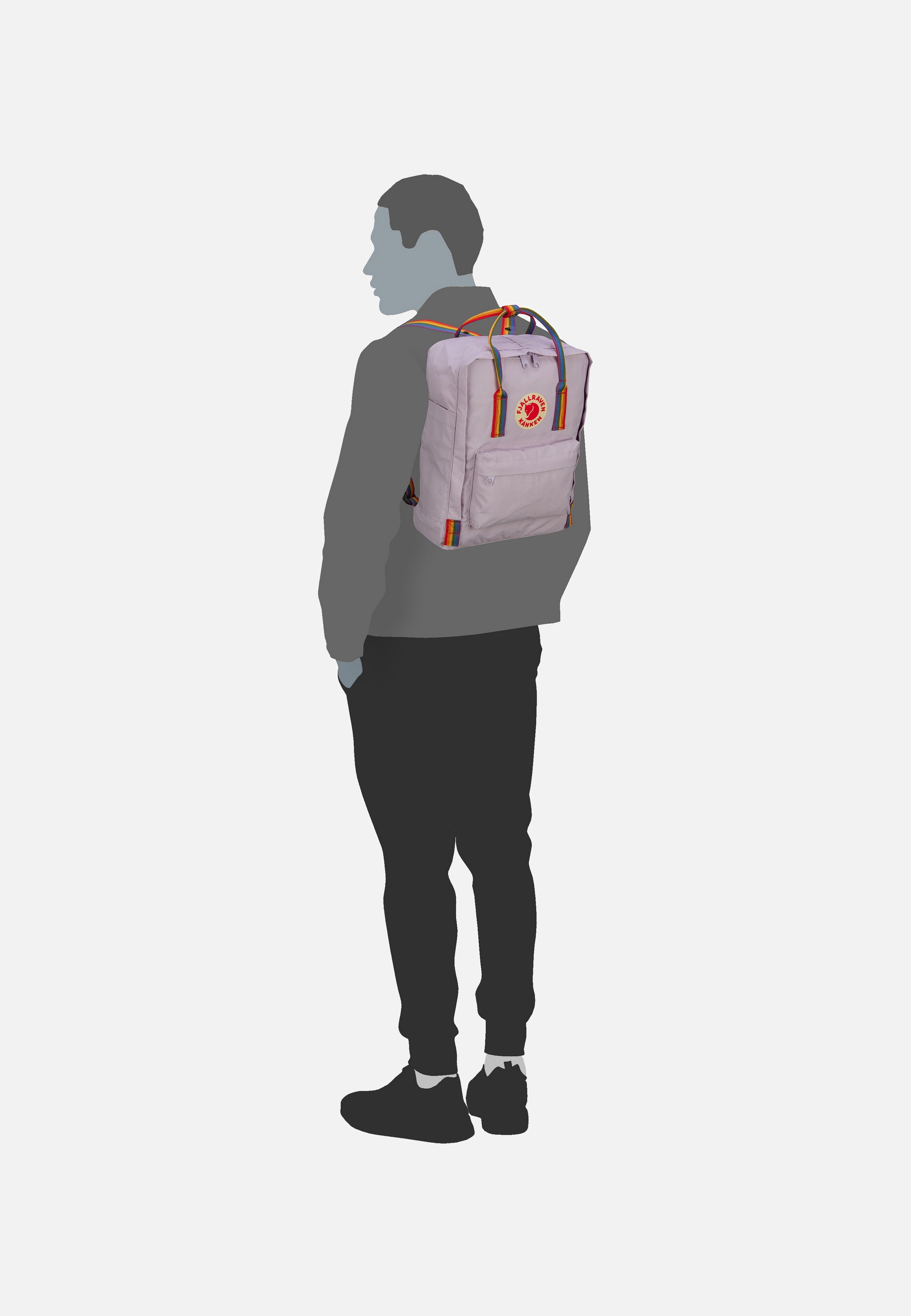 Fjällräven - Kanken Rainbow Pastel Lavender/Rainbow Pattern - Backpack | Neutral-Image