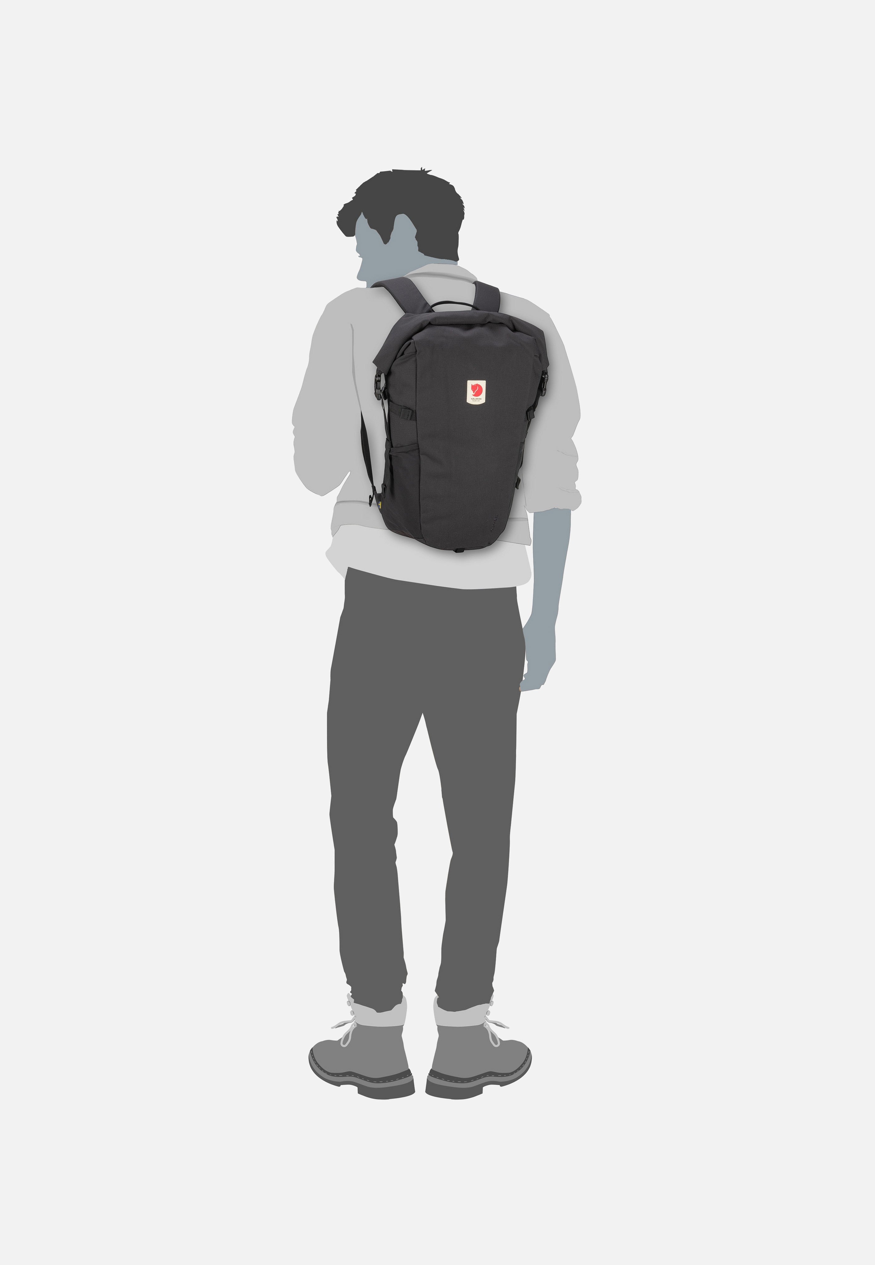 Fjällräven - Ulvö Rolltop 30 Black - Rolltop Backpack | Neutral-Image