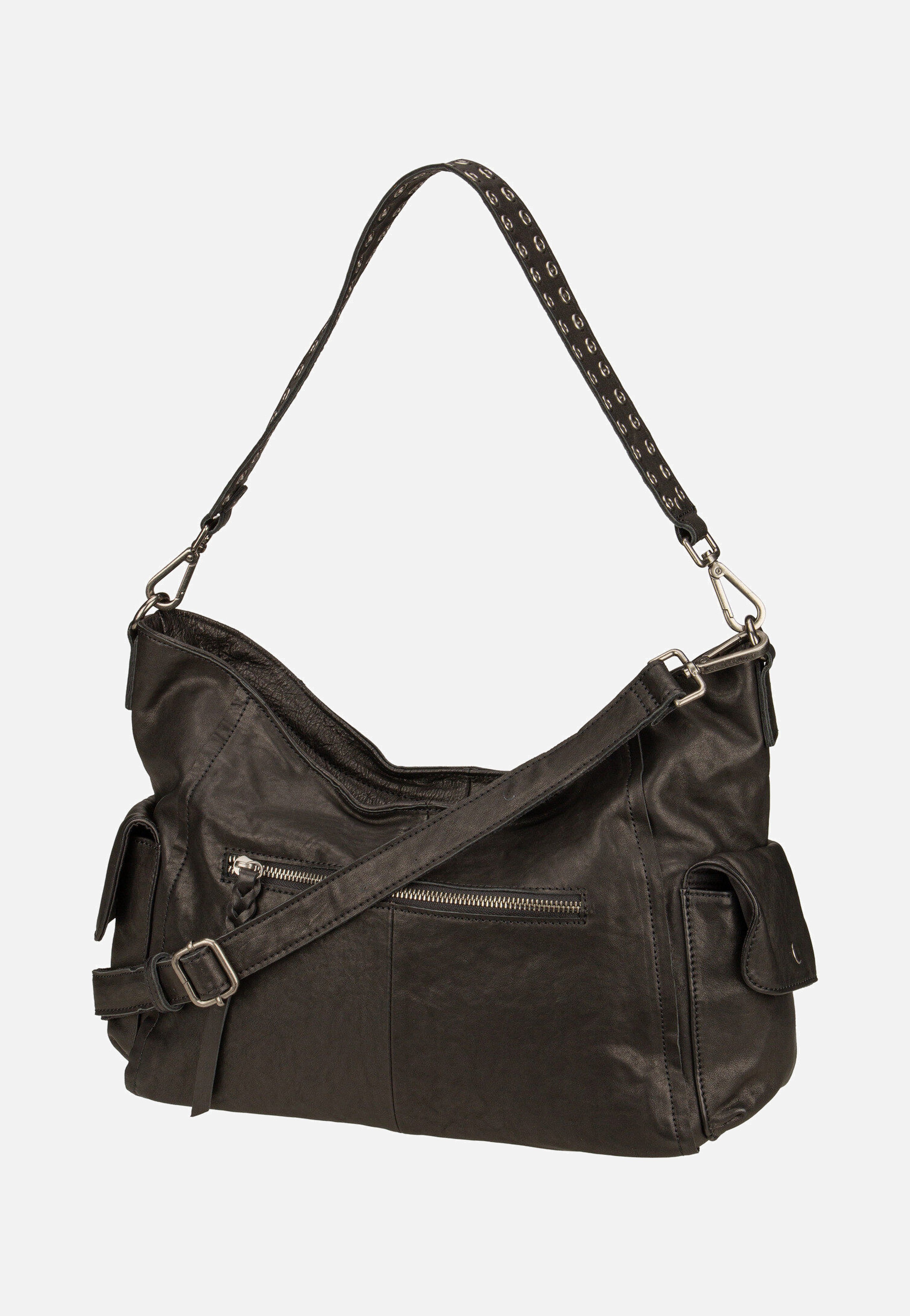 Fredsbruder - All My Pockets Hobo Black - Hobo Bag | Neutral-Image