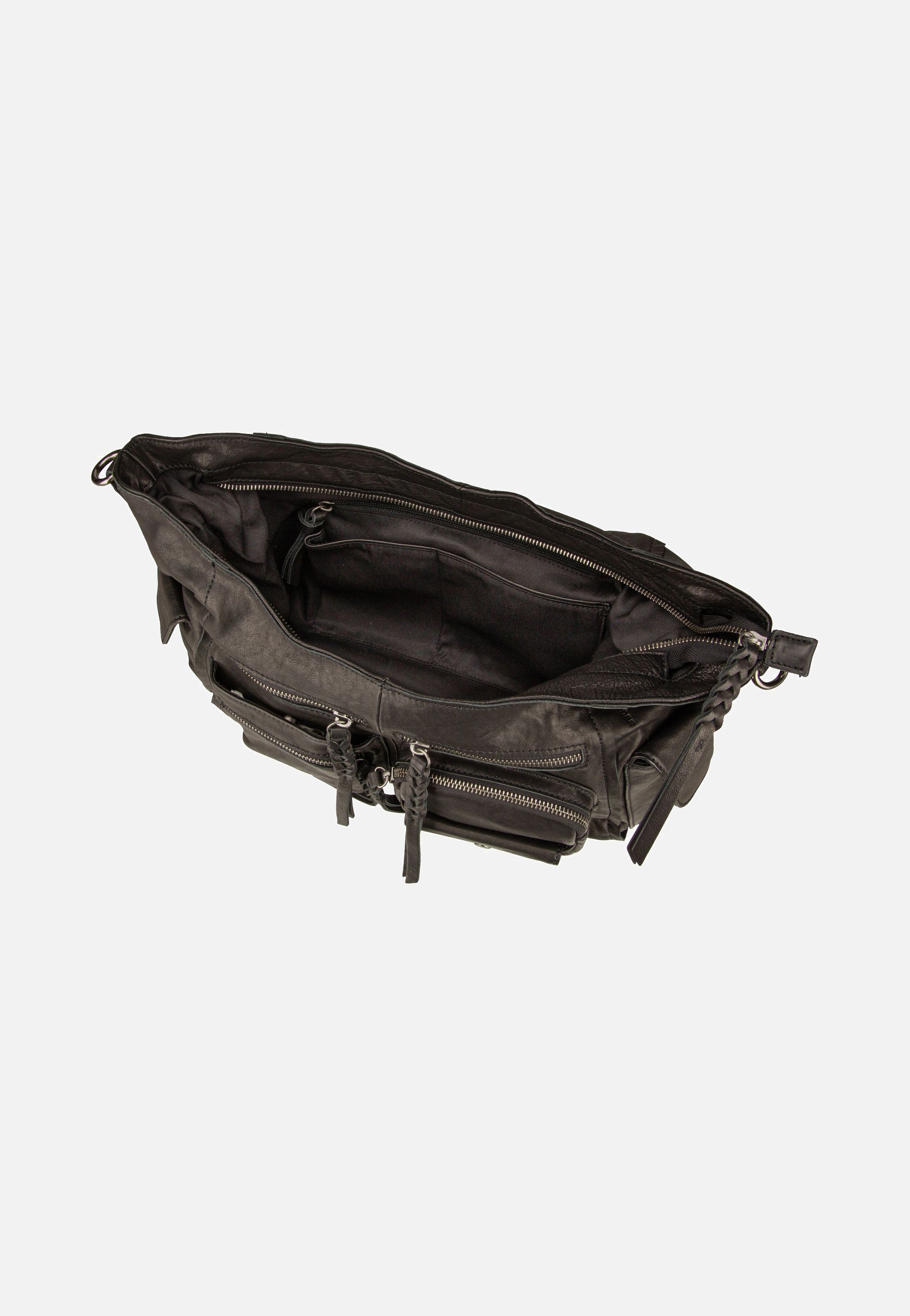 Fredsbruder - All My Pockets Hobo Black - Hobo Bag | Neutral-Image