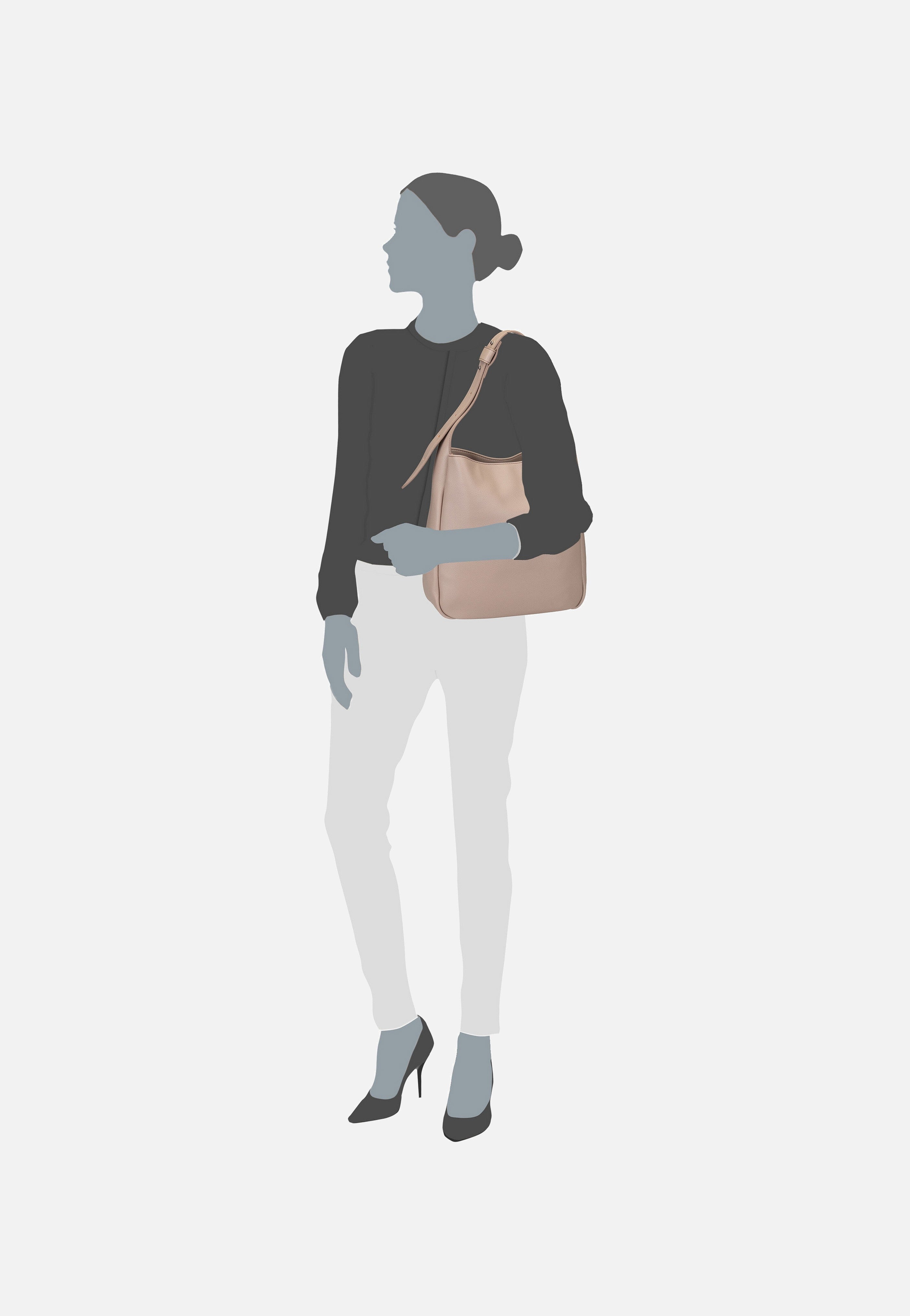 Fredsbruder - Bestie City 3780 Powder Taupe - Hobo Bag | Women-Image