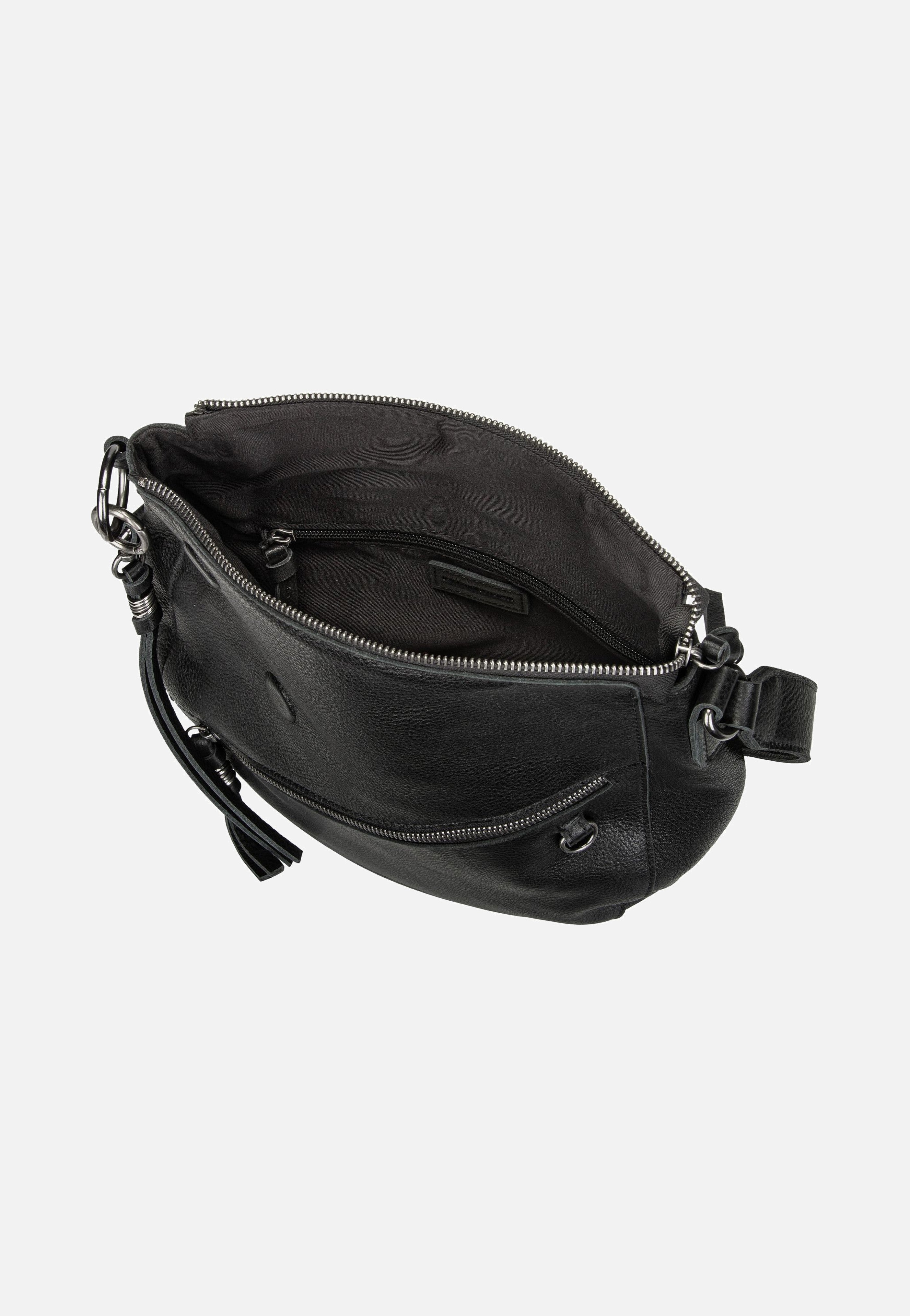 Sac Bandoulière FREDsBRUDER Friends For Life Hobo Side Pockets - Noir - Femme