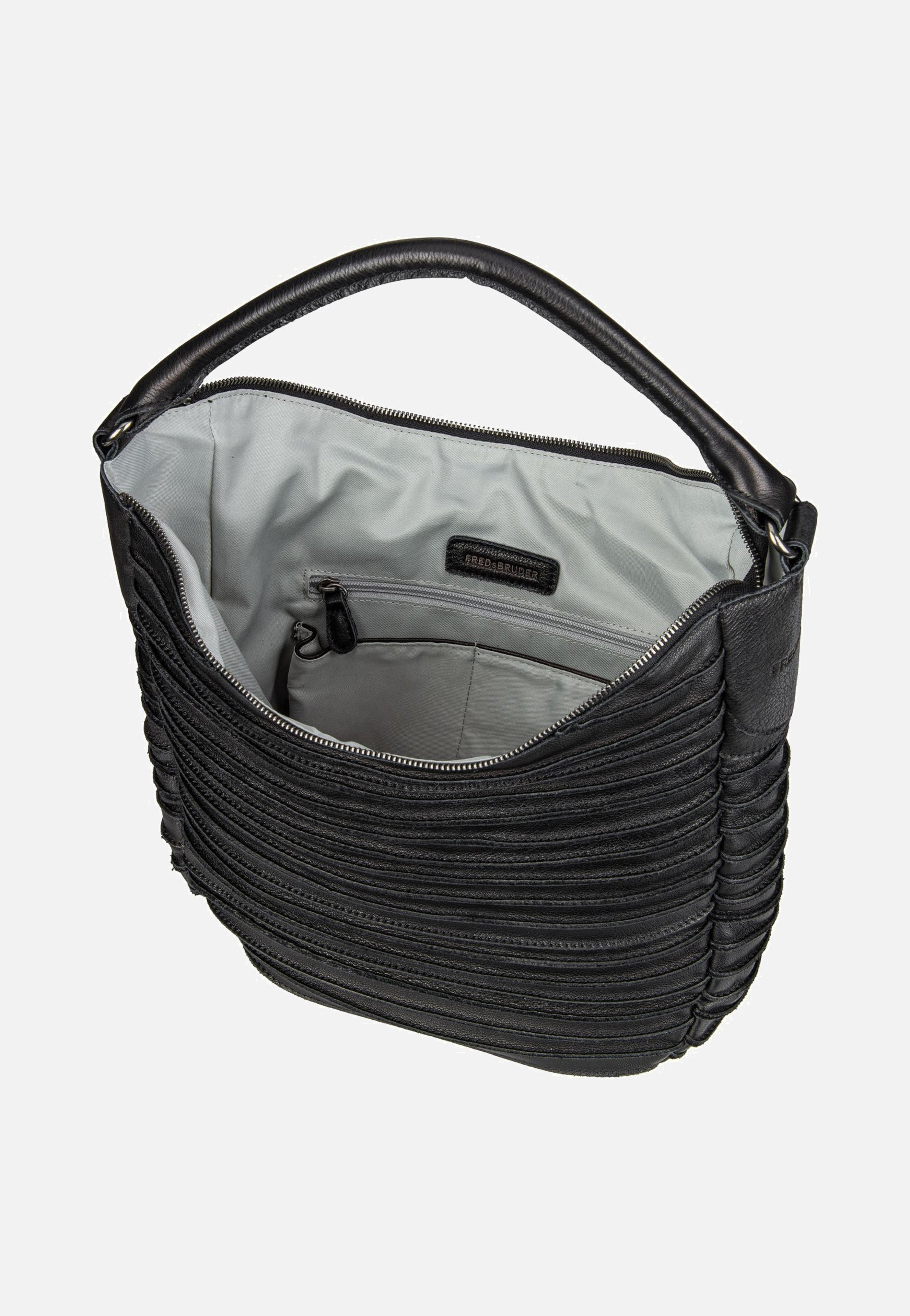 Fredsbruder - Riffeltier S 961r Black - Hobo Bag | Women-Image