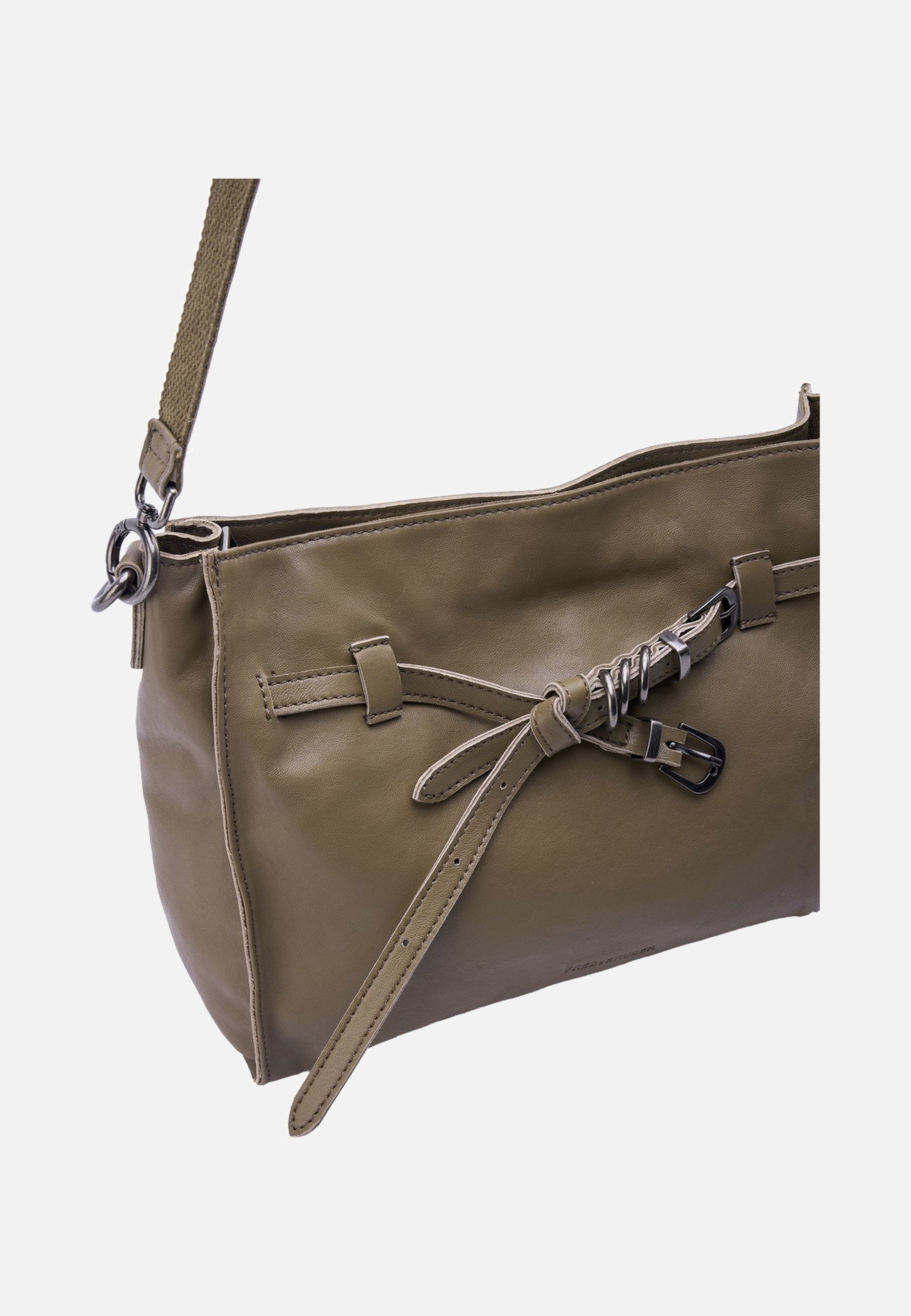 Fredsbruder Belted With Love Shoulderbag Grey Khaki Schultertasche