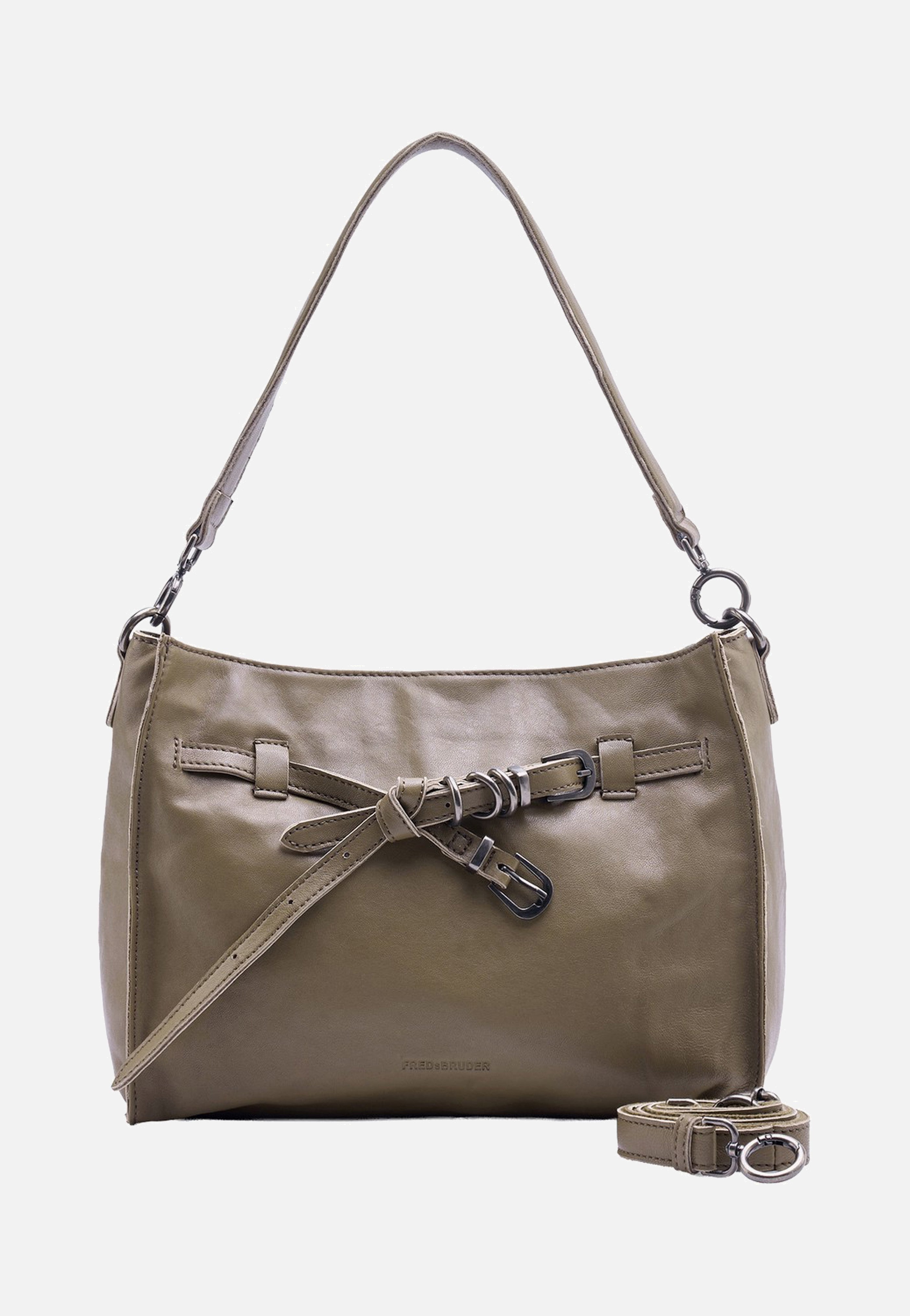 Fredsbruder - Belted With Love Shoulderbag Grey Khaki - Shoulder Bag | Women-Image