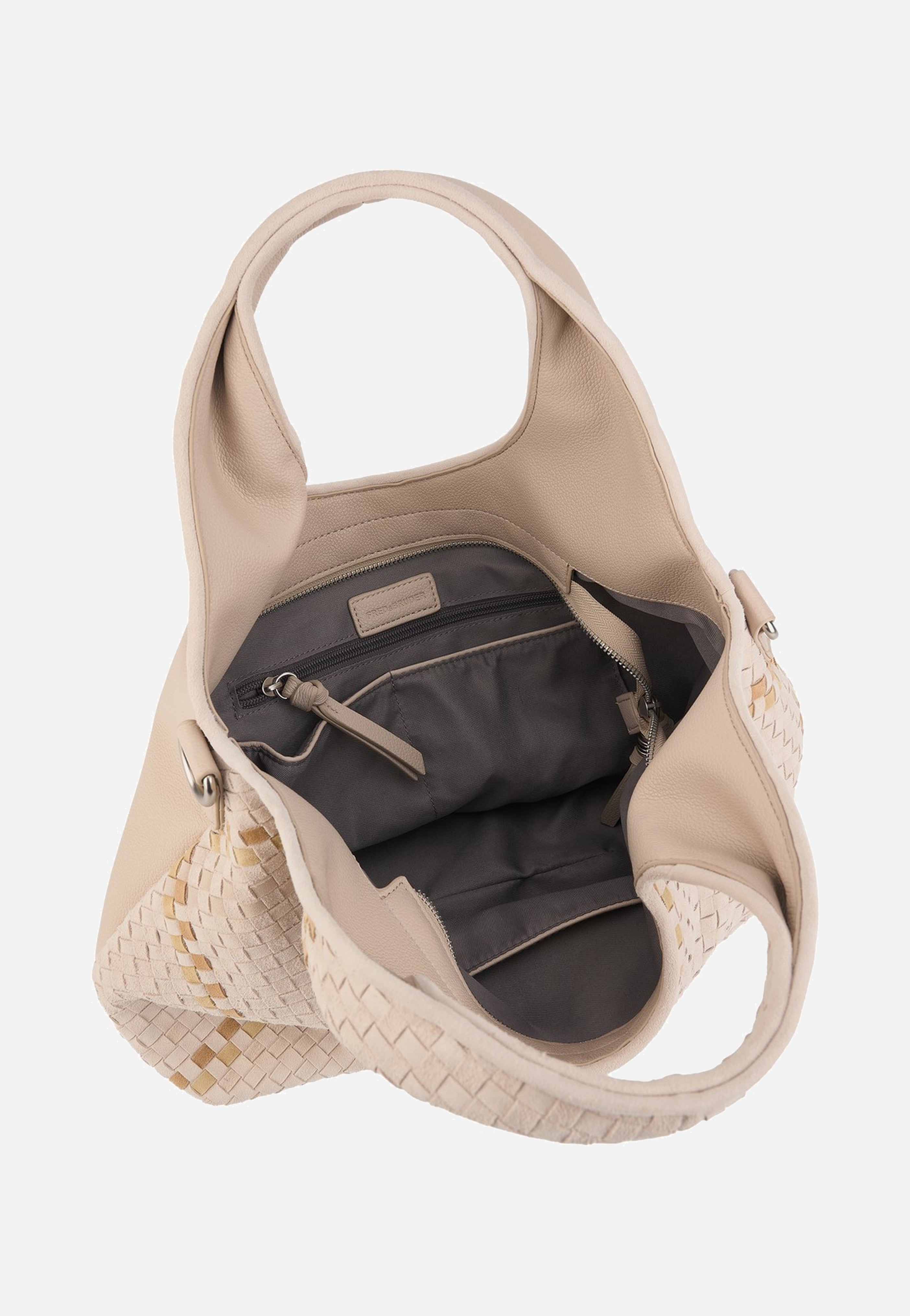Fredsbruder Happy Weave Handbag Nature Handle Bag