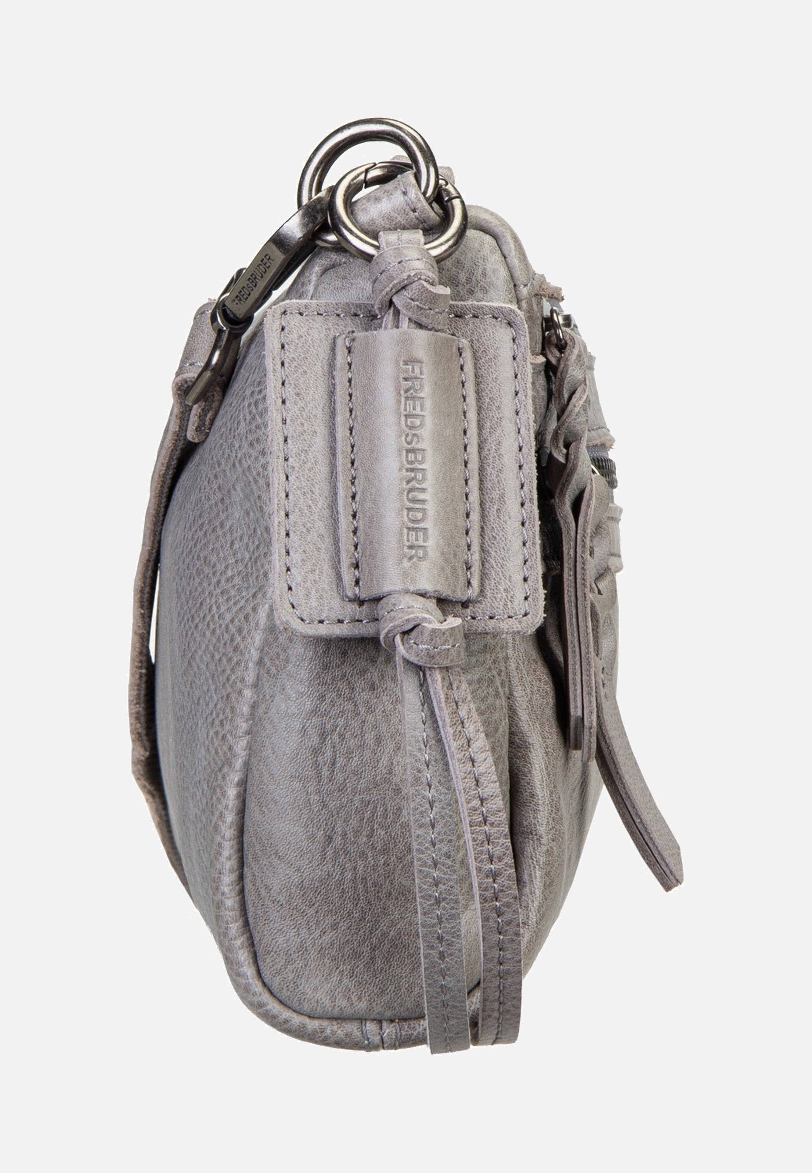 Fredsbruder My Forever Friend Zipper Grey Crossbody Bag