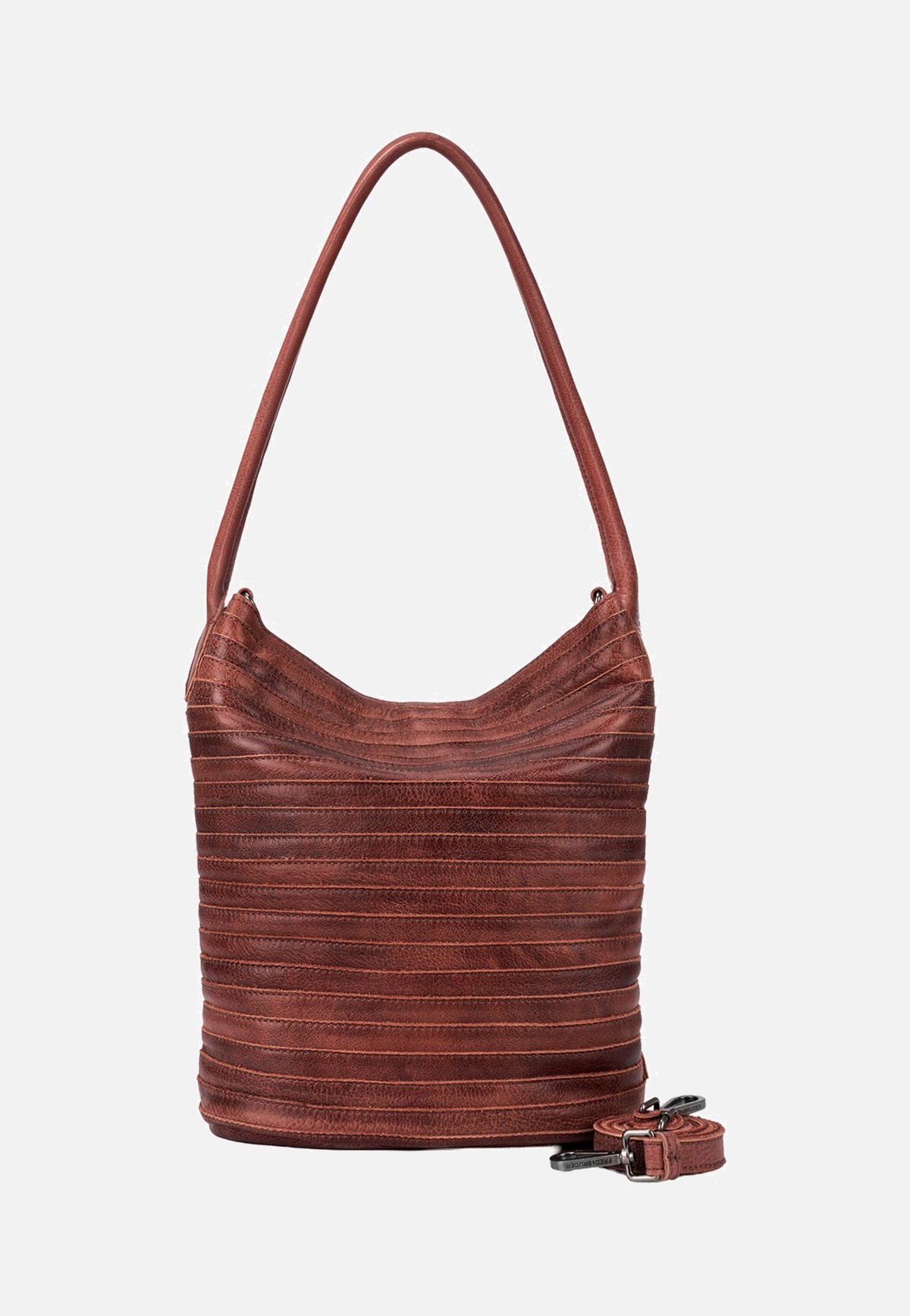 Fredsbruder My Love Bucket Hobo Burned Sandalwood Hobo Bag