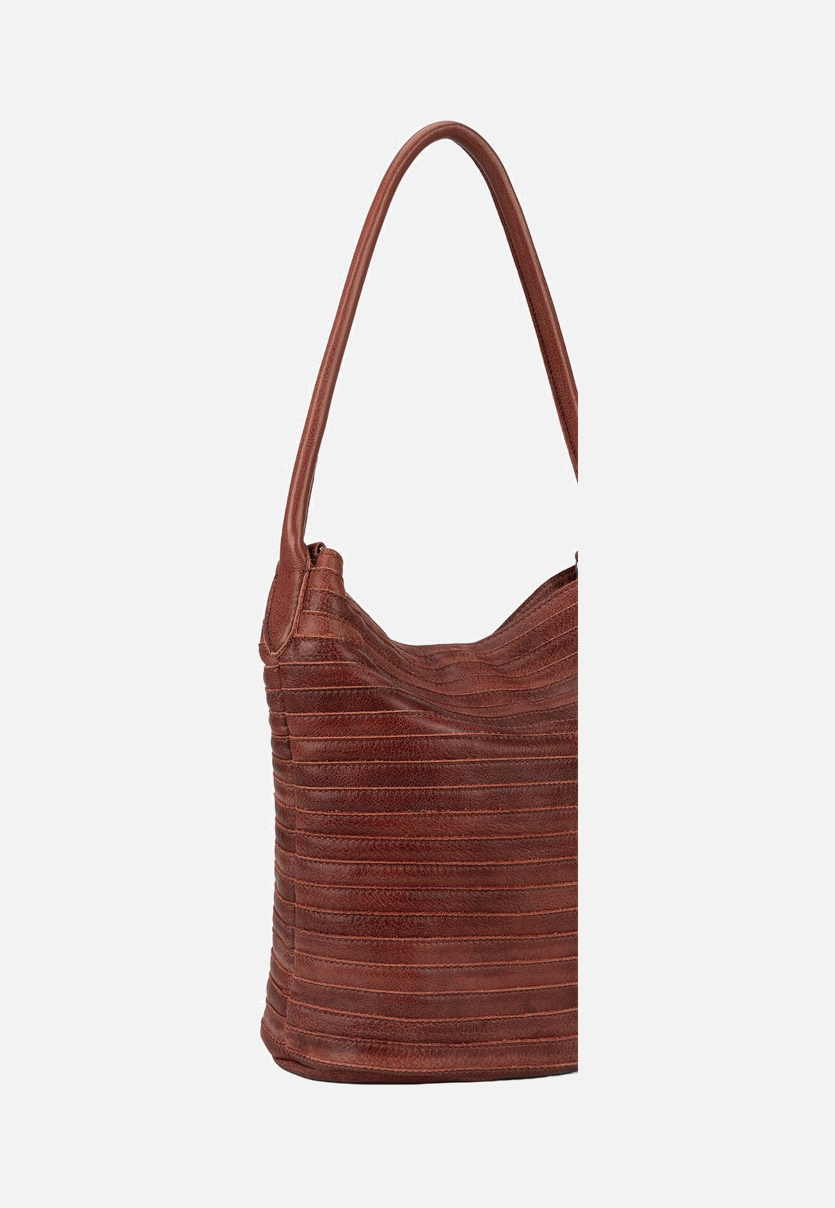 Fredsbruder My Love Bucket Hobo Burned Sandalwood Hobo Bag
