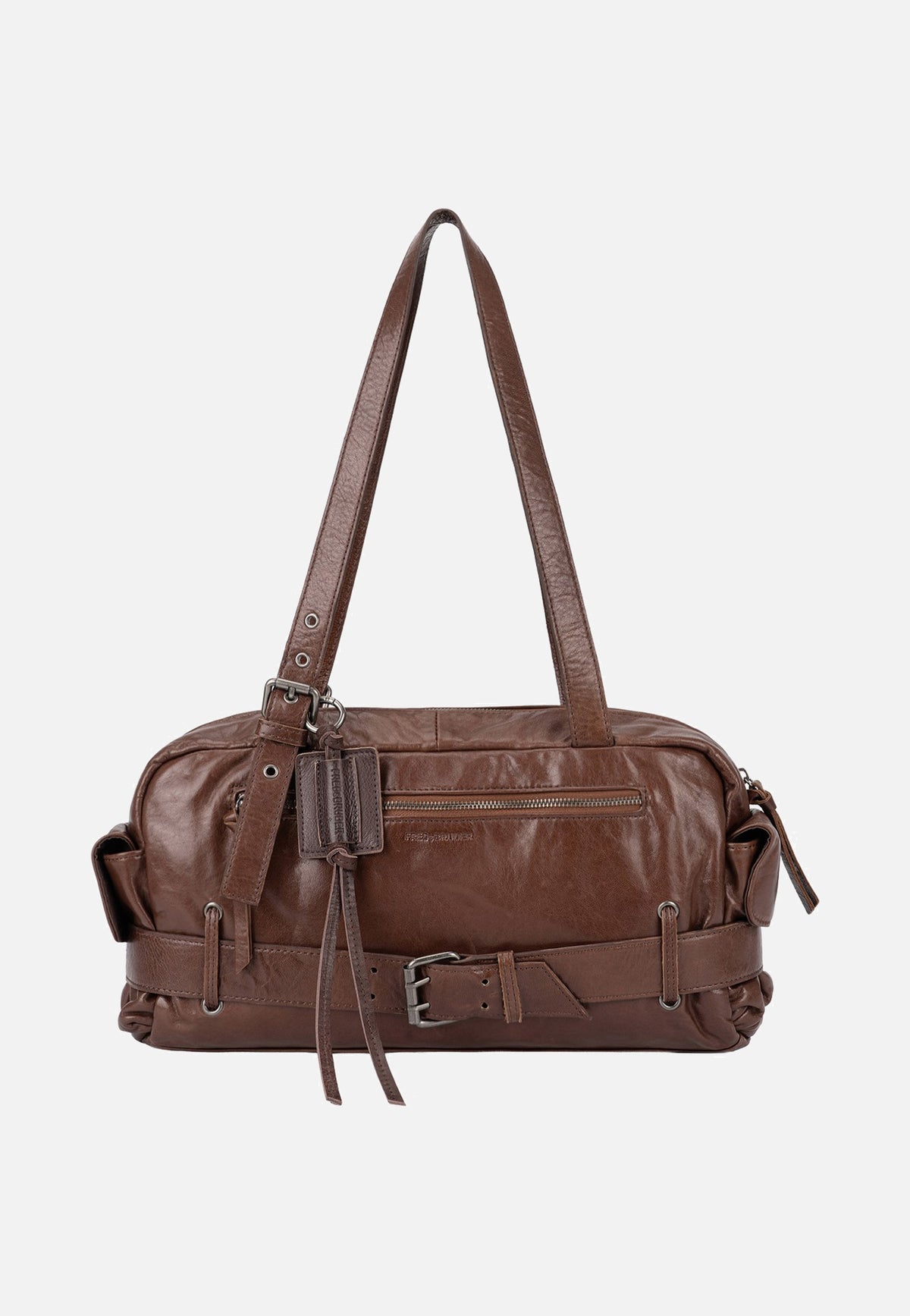 Fredsbruder Perferctly Imperfect Handbag Dark Caramel Schultertasche