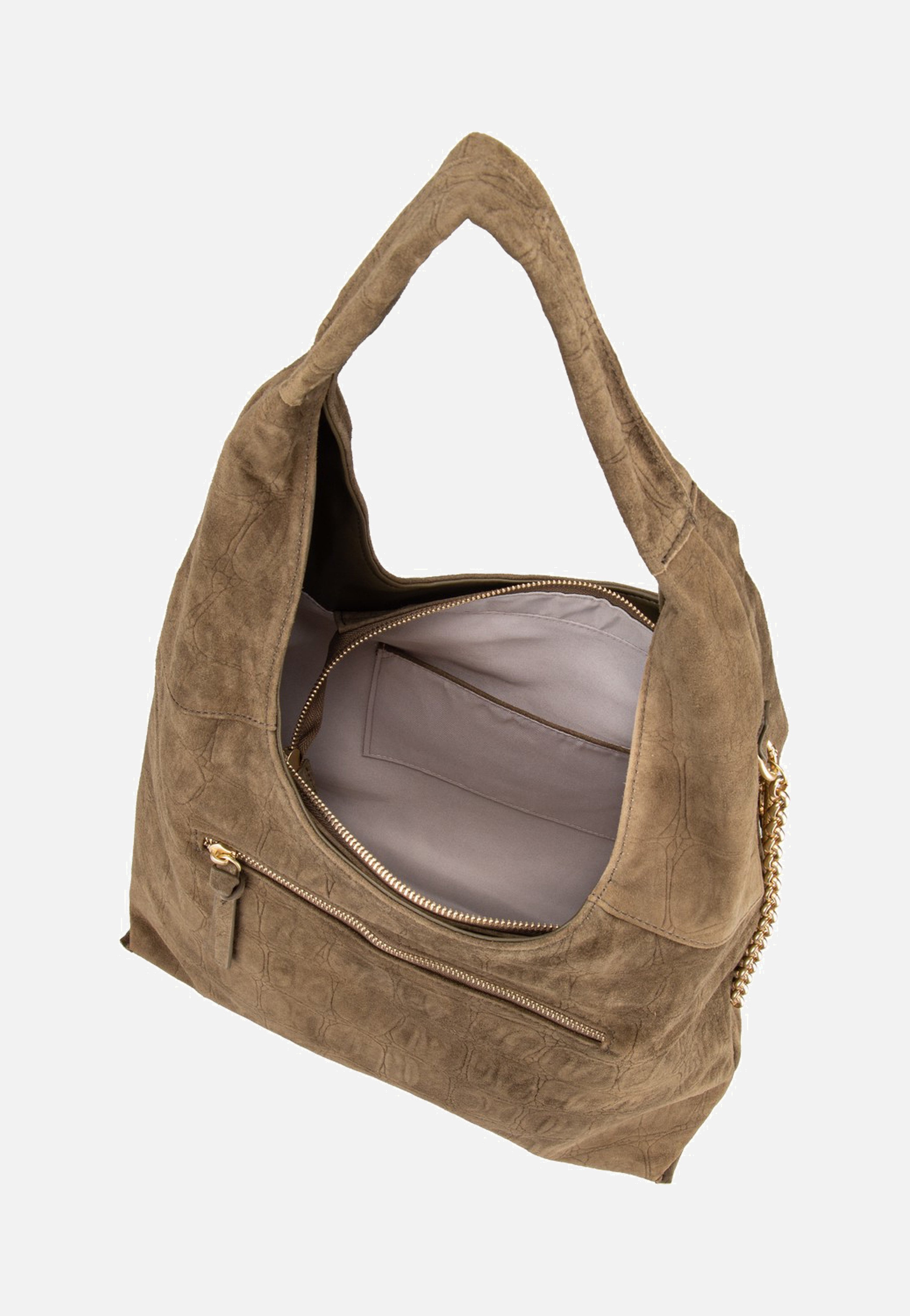 Fredsbruder Velvet Wild Hobo Khaki Hobo Bag