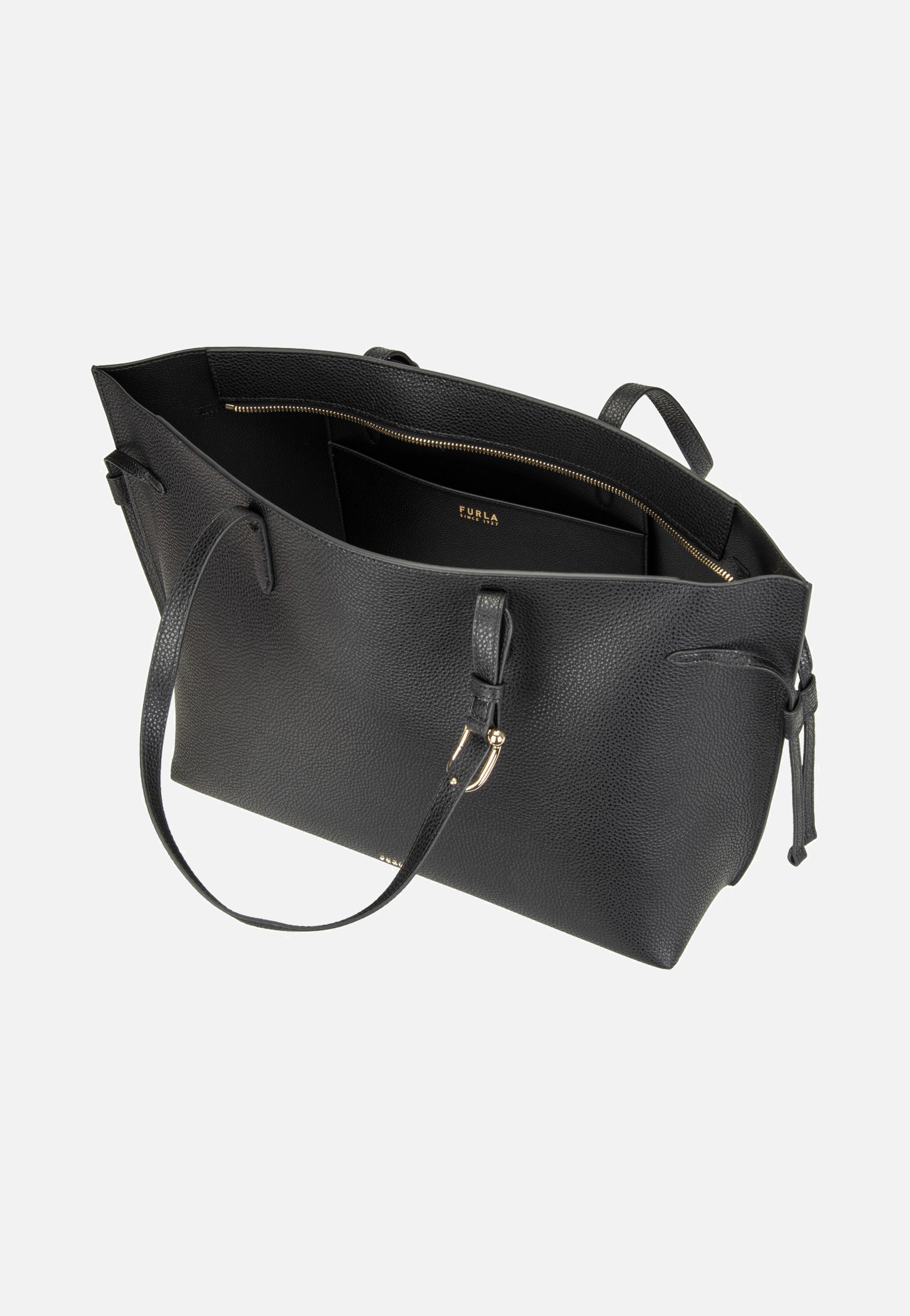 Furla Ava L Tote W/Zip Nero+Nero Shopper