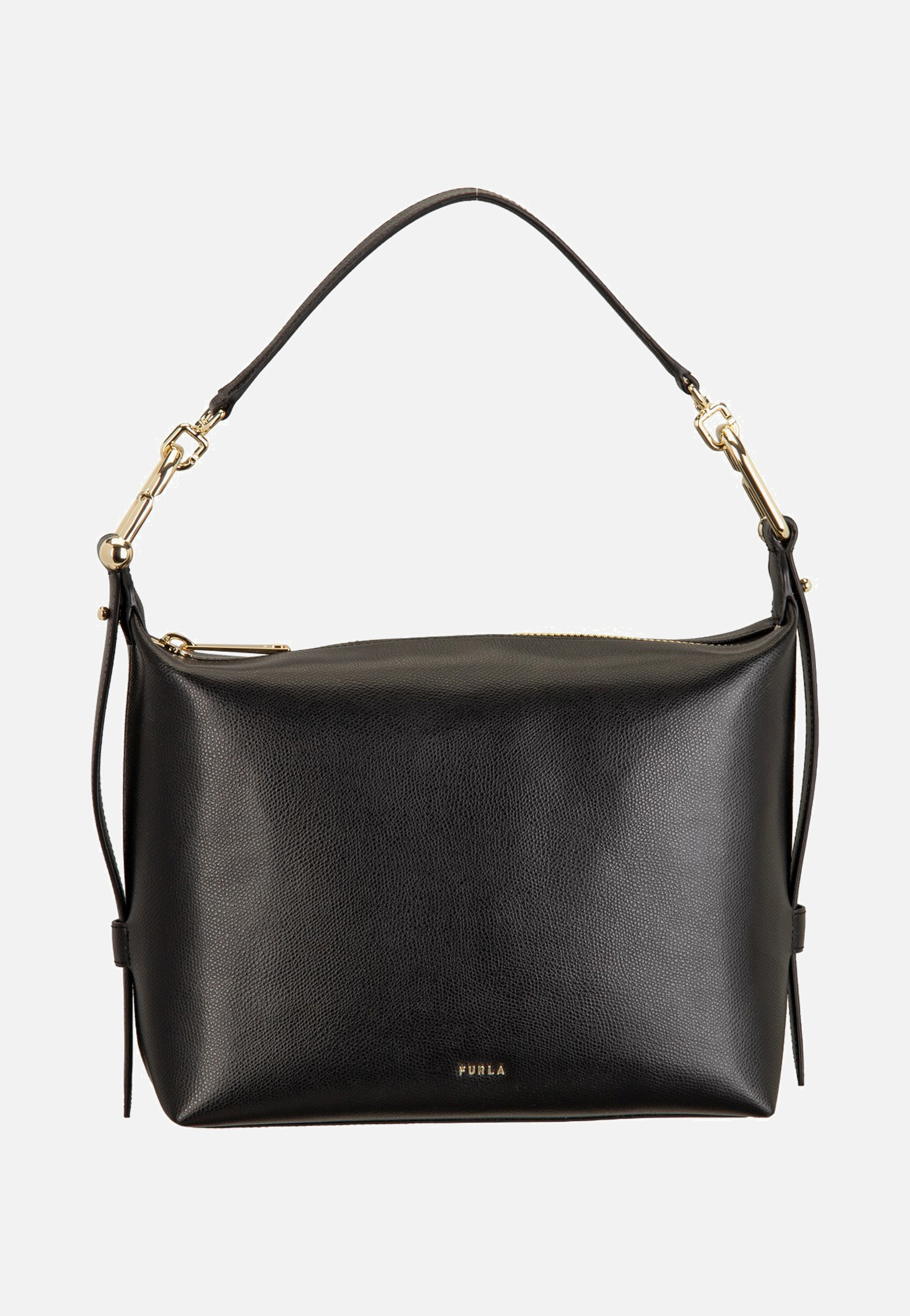 Furla Tonie M Hobo Nero Shoulder Bag