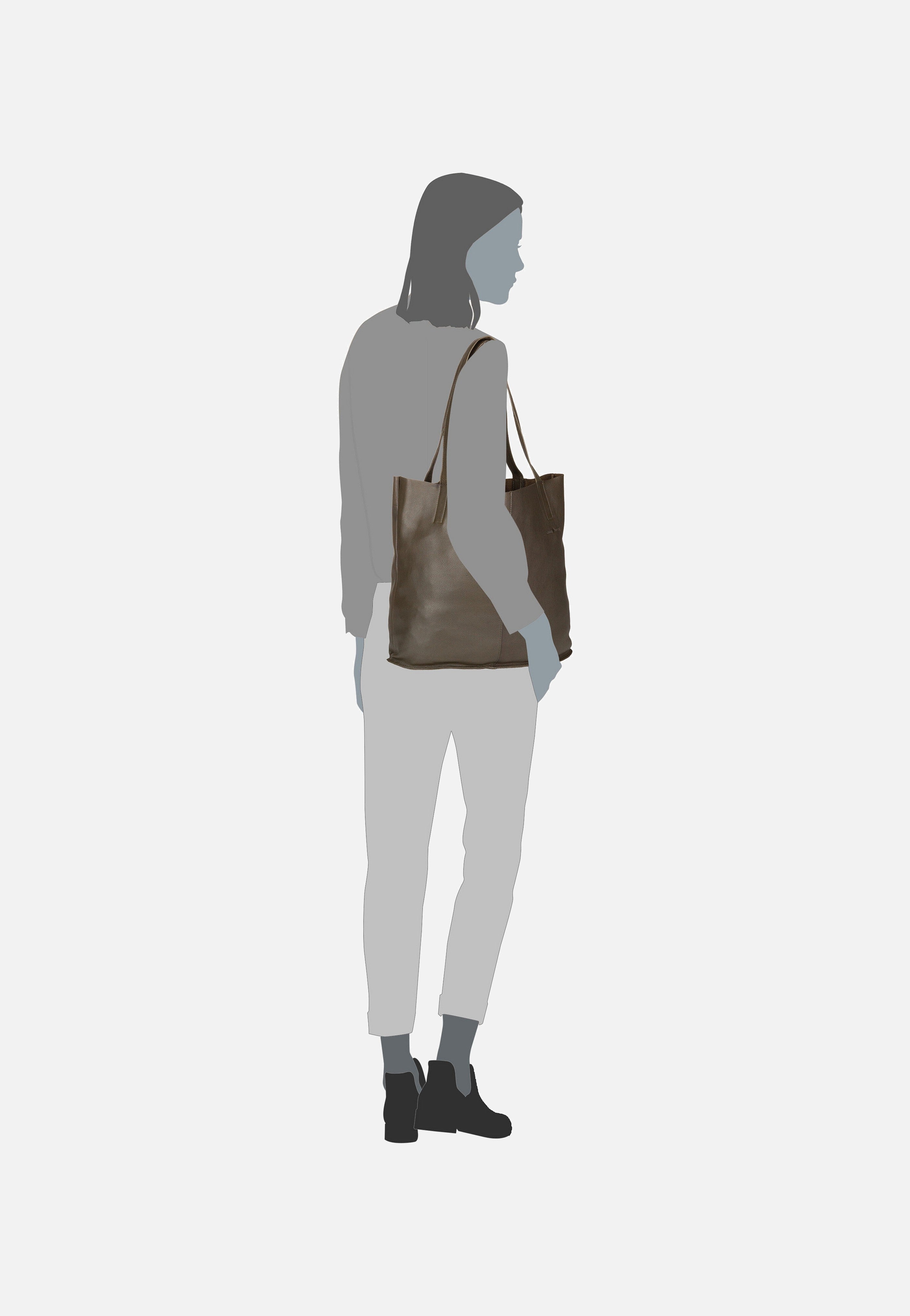 Greenburry - Carmen Nappa NR-2 Oliv - Shopper | Women-Image