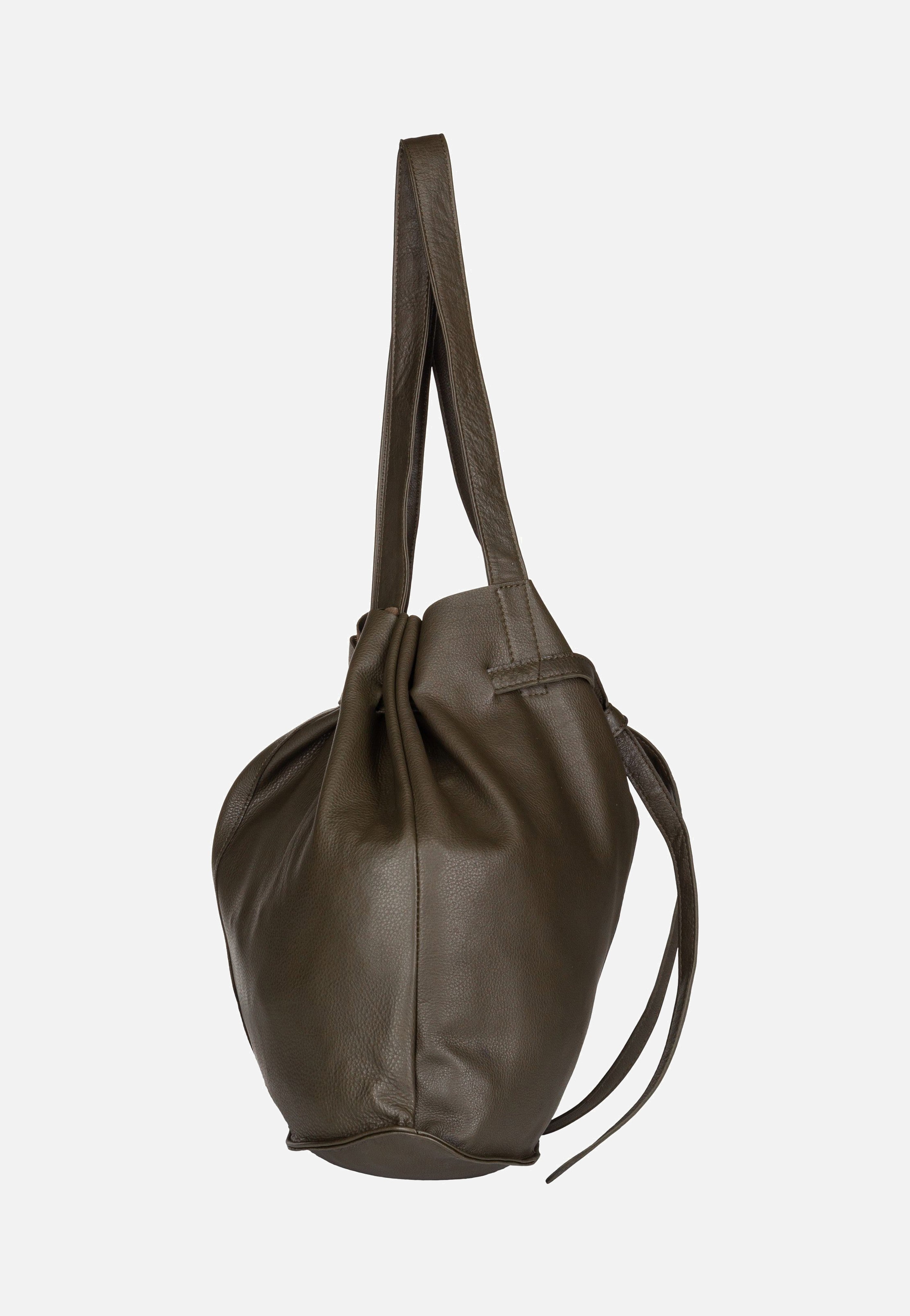 Greenburry - Eva Nappa NR-2M Oliv - Bucket Bag | Neutral-Image