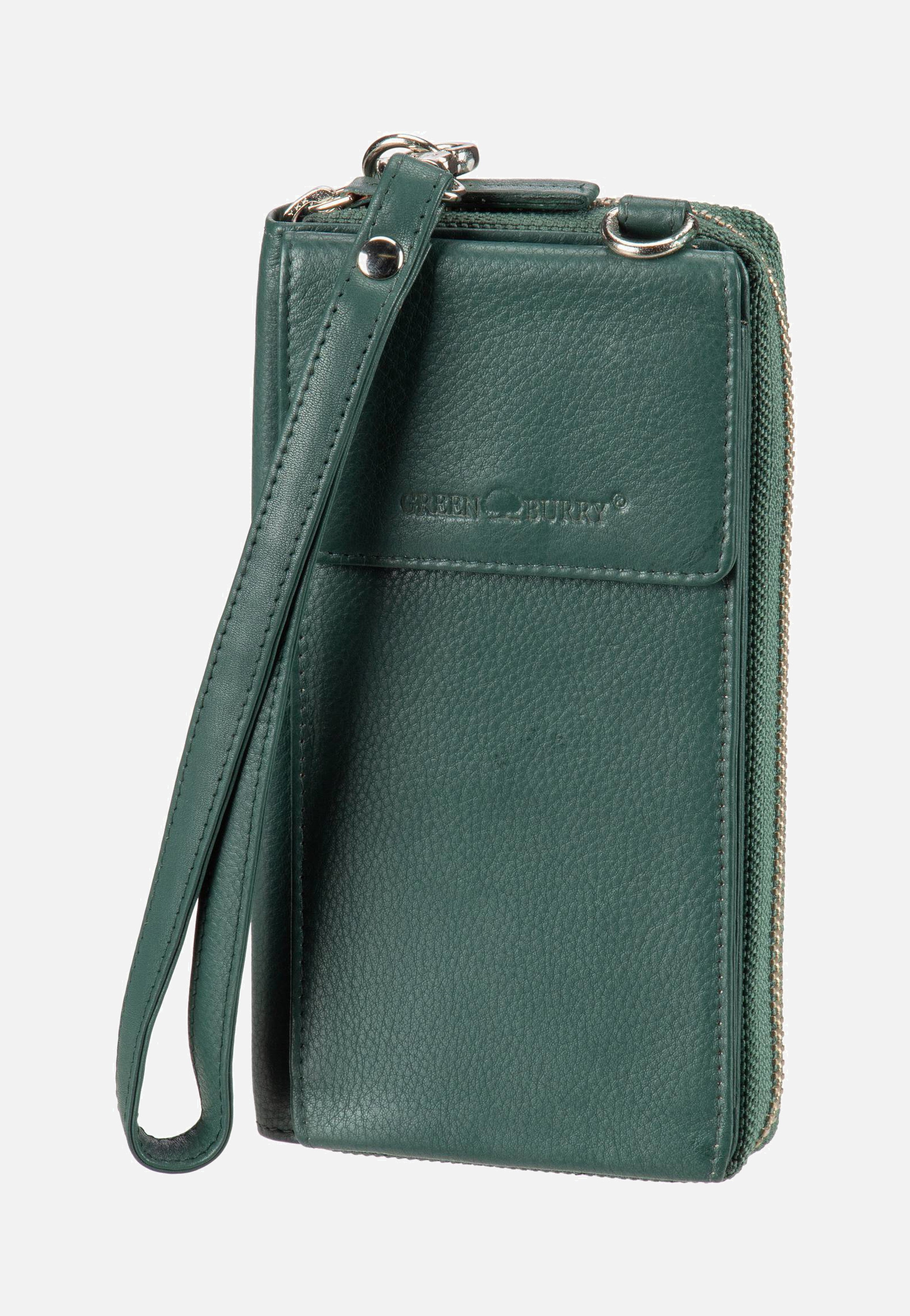 Greenburry - Nappa 1569 Tannengrün - Phone Pouches | Women-Image